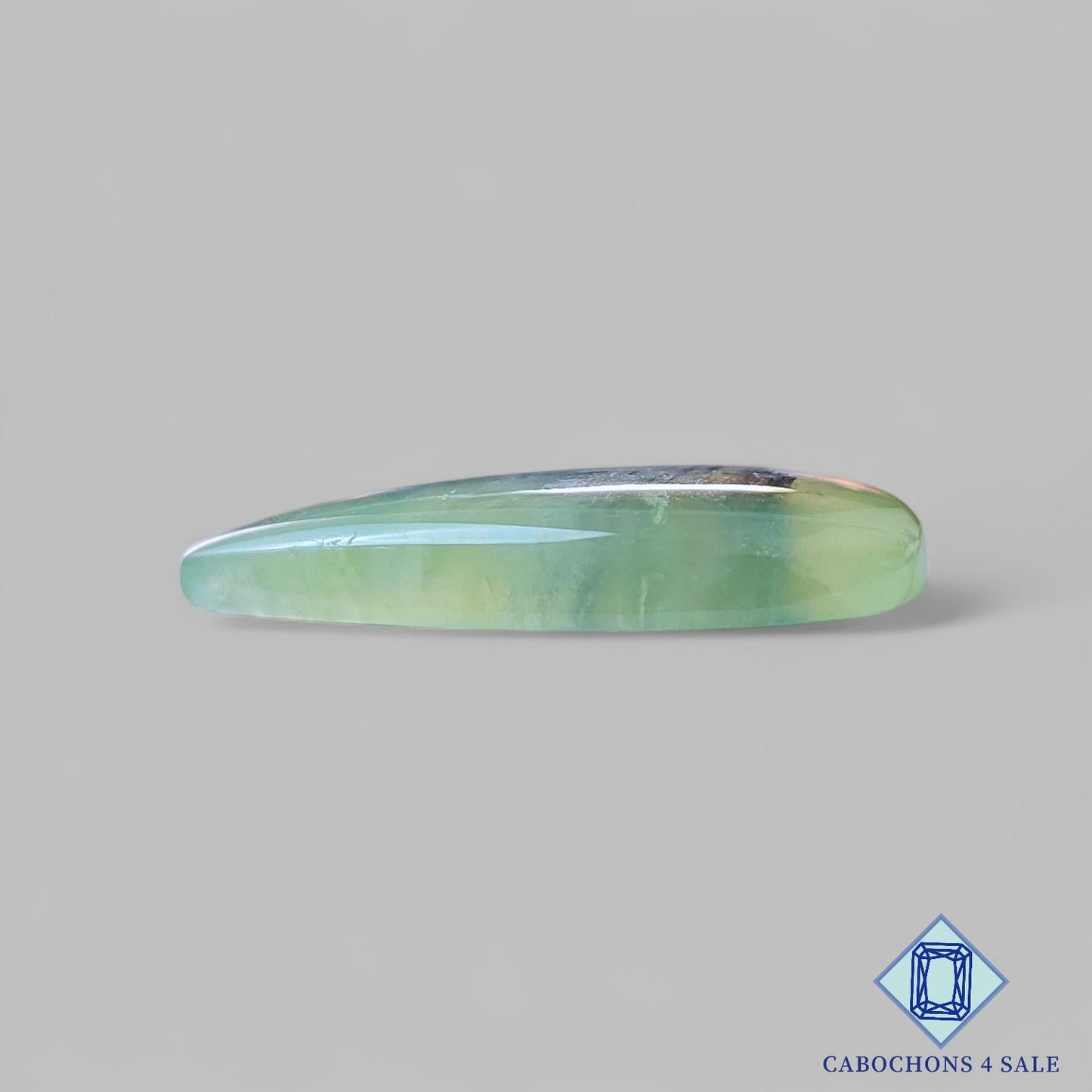 Natural Prehnite Gemstone Pear Cabochons 39*22*6mm from South Africa available for sale