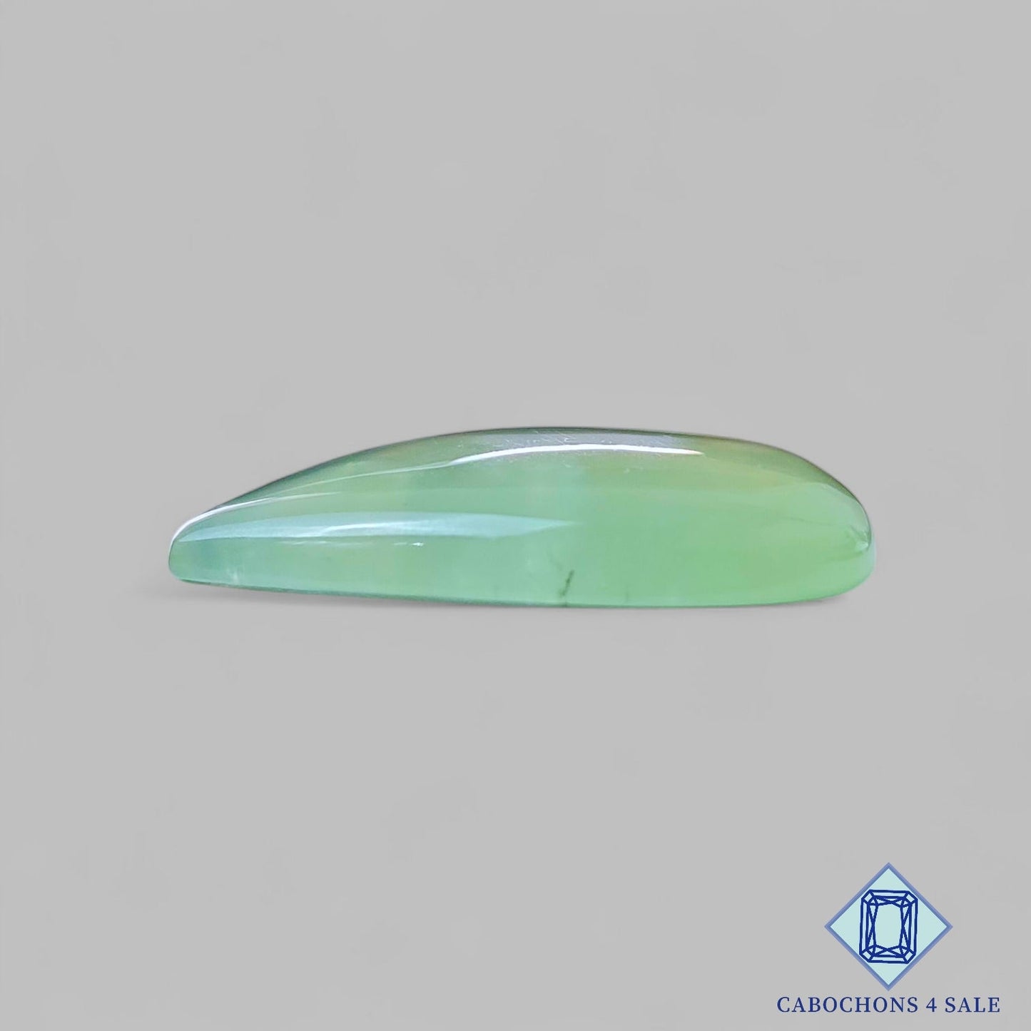 Natural Prehnite Gemstone Pear Cabochons 37*37*7mm from South Africa available for sale