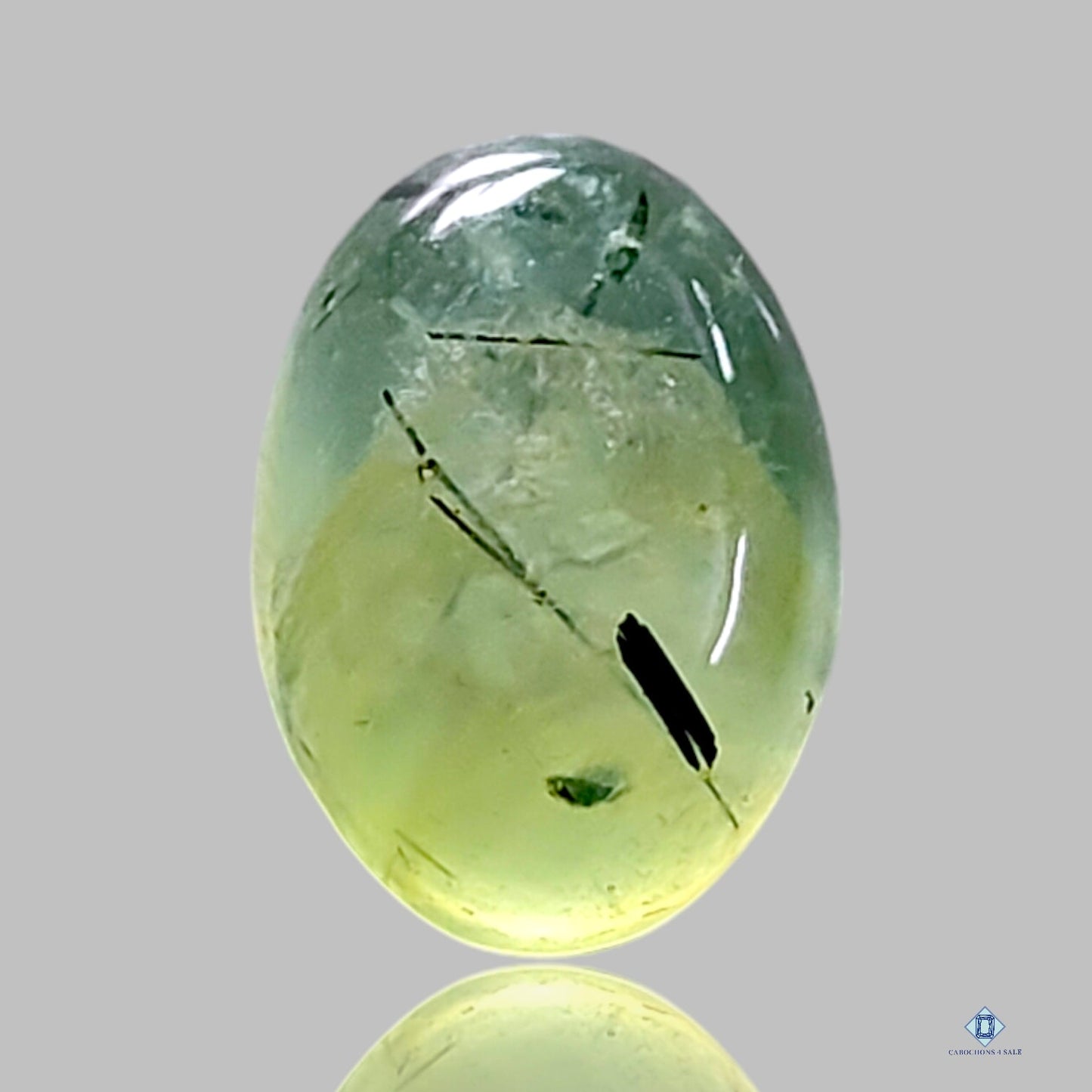 Cabujones ovalados de prehnita