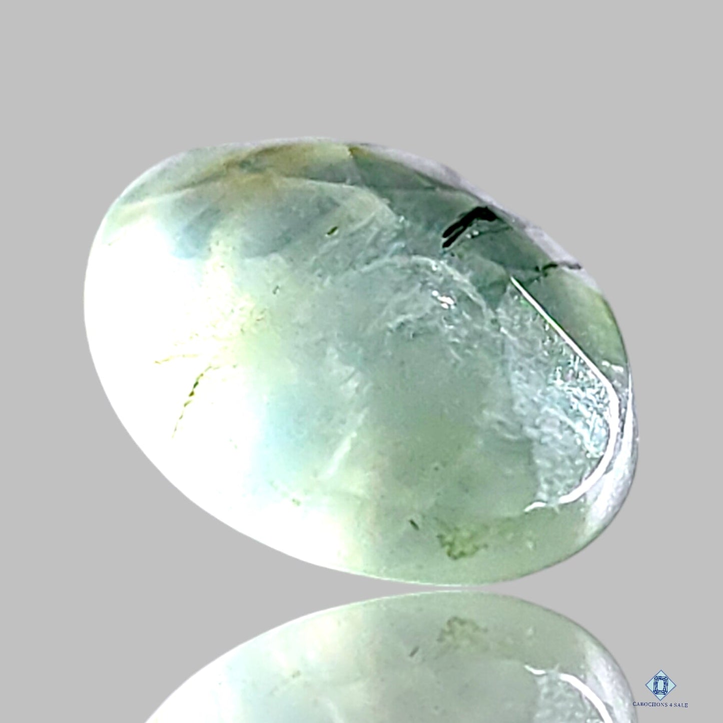 Prehnite + Crystal Quartz Doublets Oval All Cuts