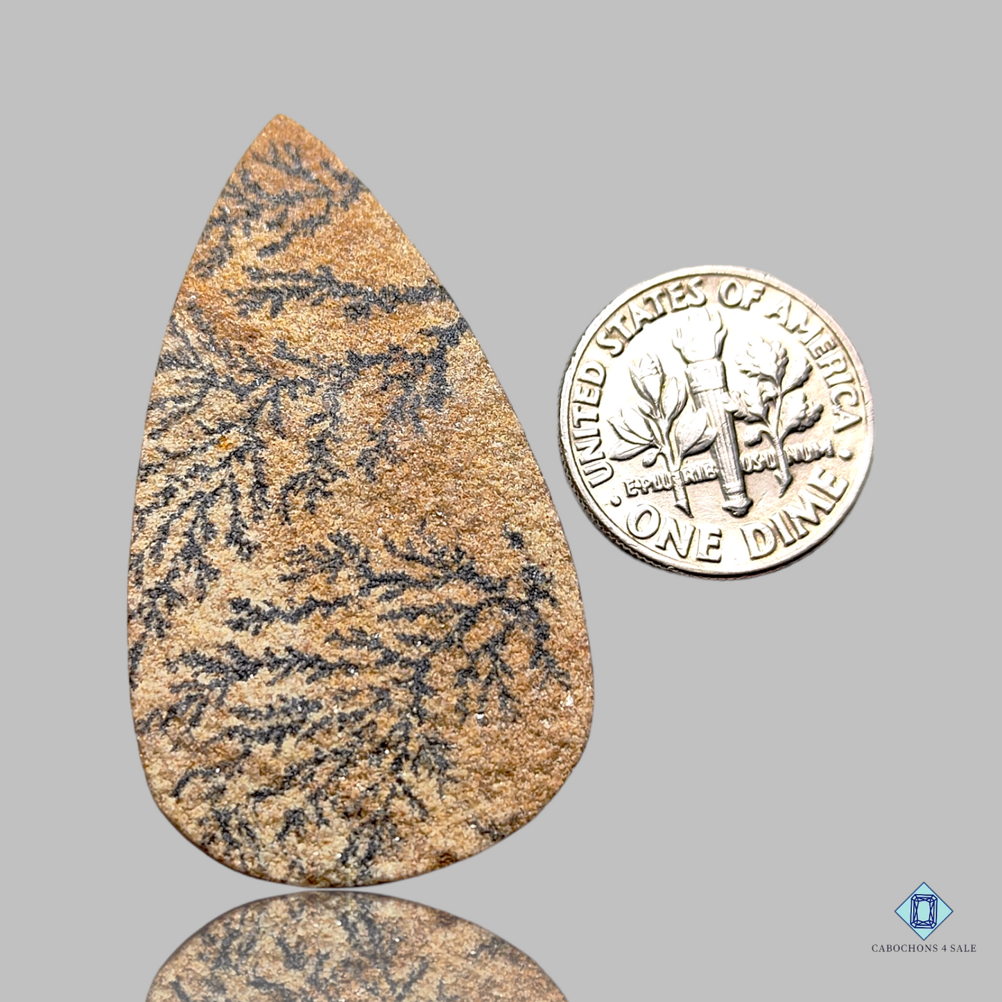 Psilomelan dendritischer Druzy Achat