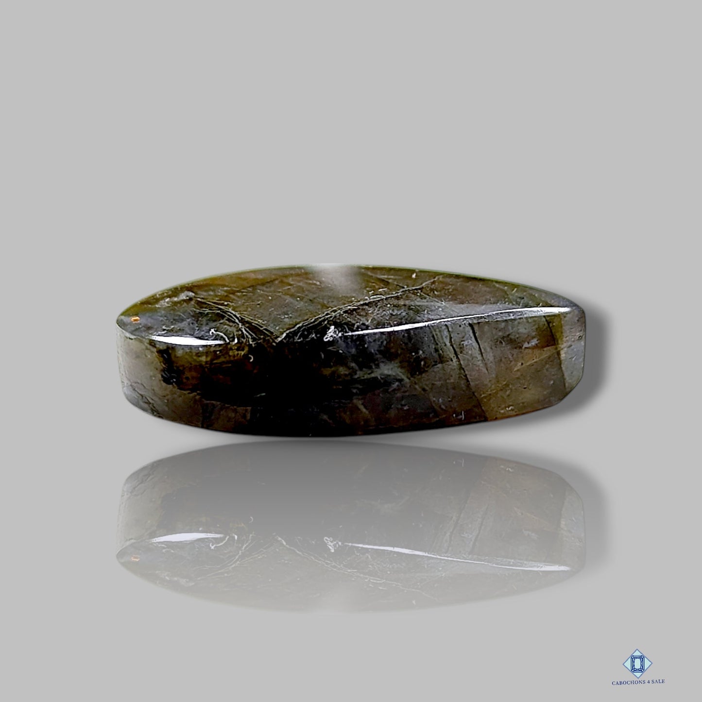 Cabujones de pera de labradorita multicolor