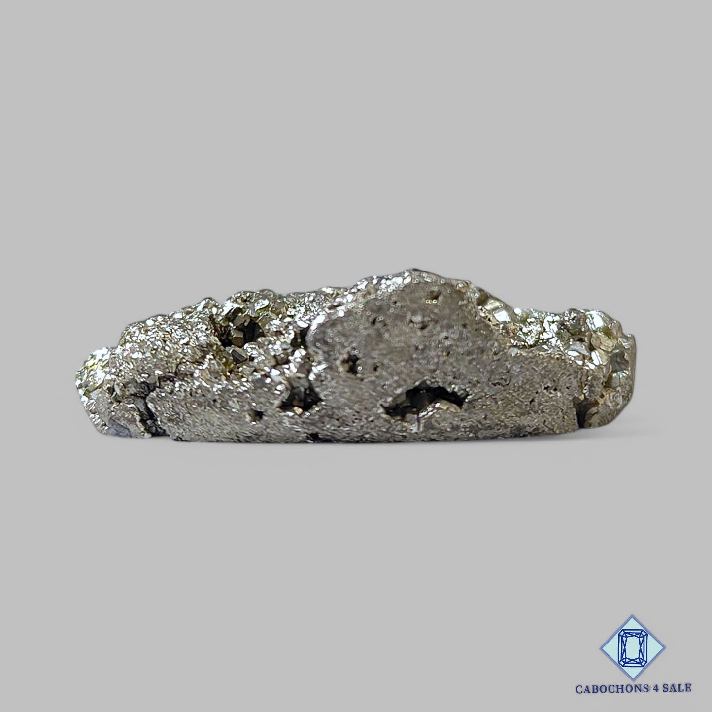 Natural Pyrite Gemstone Oval Druzy 32*18*9mm from Peru available for sale