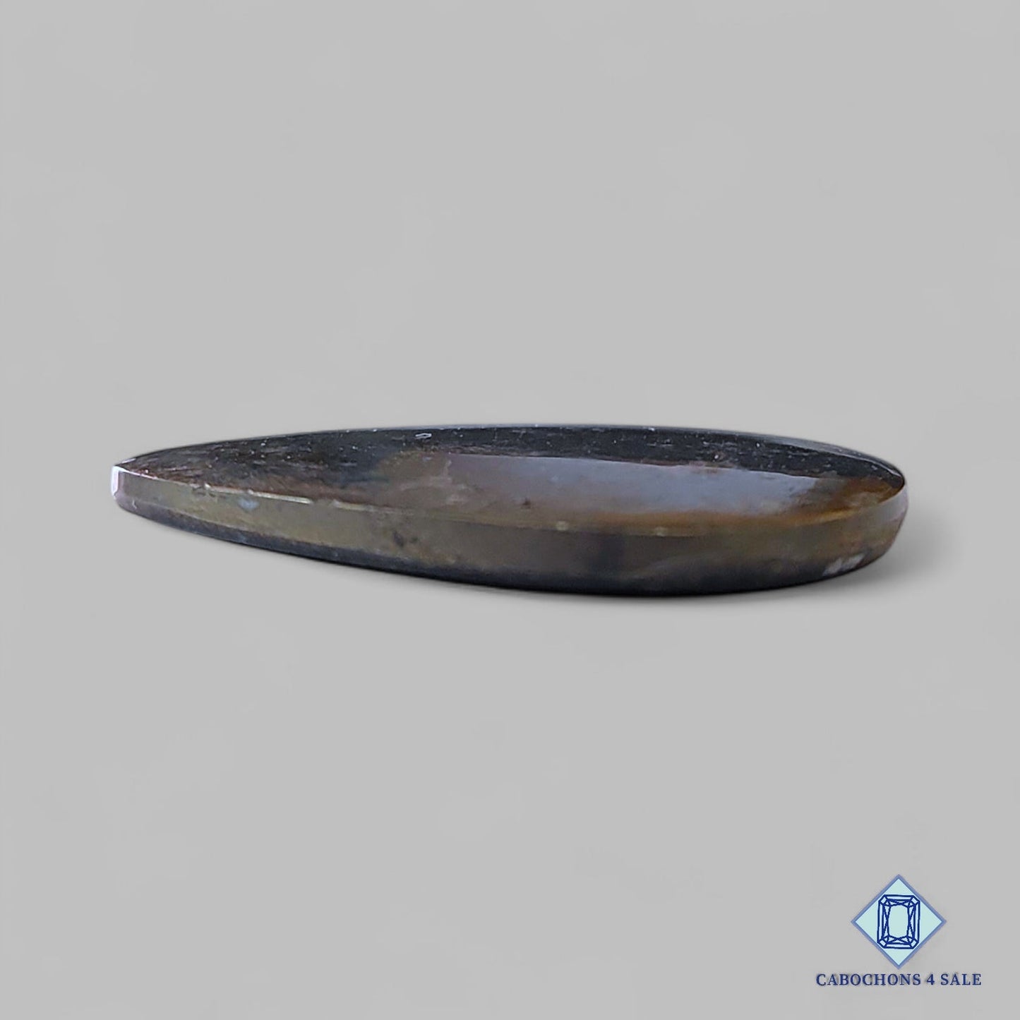 Natural Pyrite Gemstone Pear Cabochons 30*23*3mm from Peru available for sale