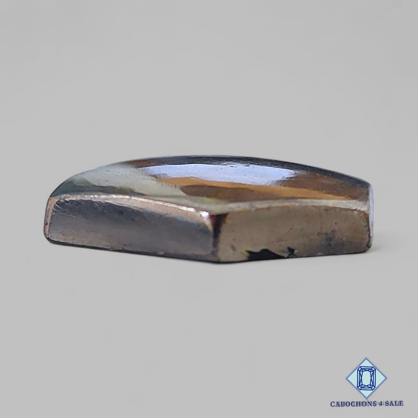 Cabujones hexagonales de pirita natural de 25 x 23 x 5 mm, de Perú, disponibles para la venta.