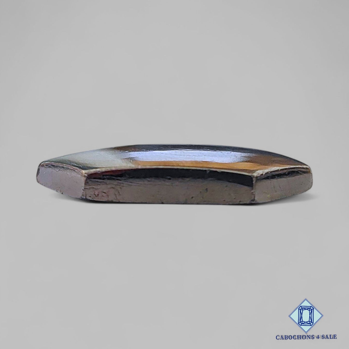 Cabujones hexagonales de pirita natural de 26 x 15 x 4 mm, de Perú, disponibles para la venta.