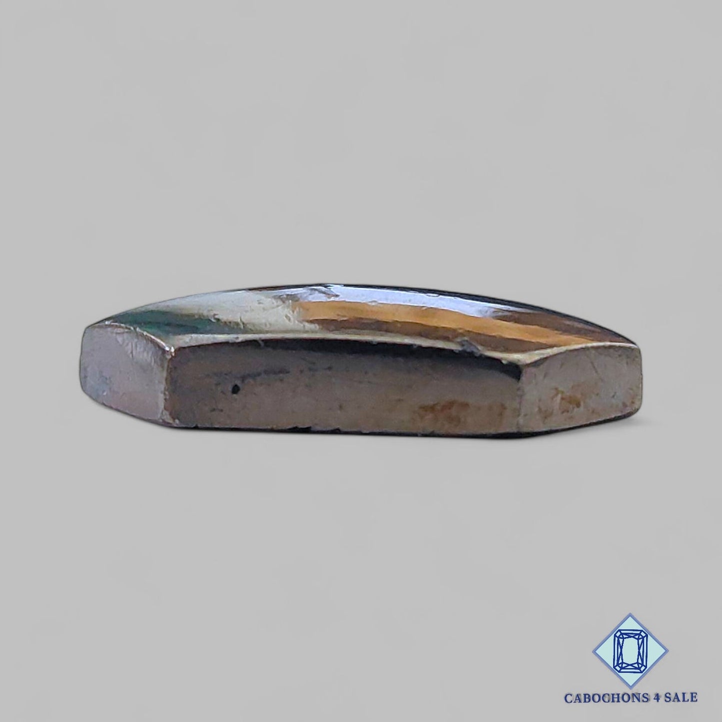 Natural Pyrite Gemstone Hexagon Cabochons 26*14*5mm from Peru available for sale