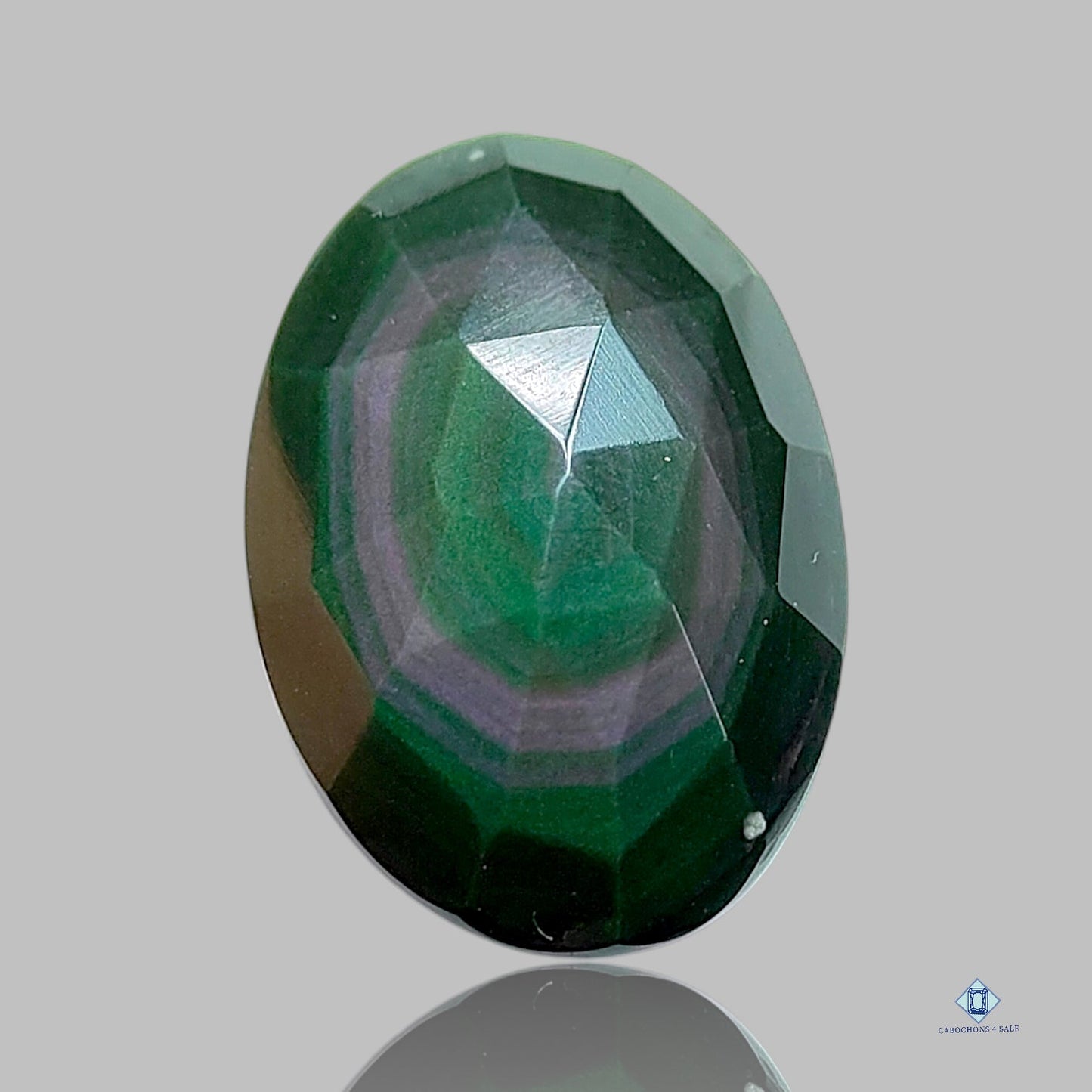 Obsidiana arcoíris ovalada Todos los cortes