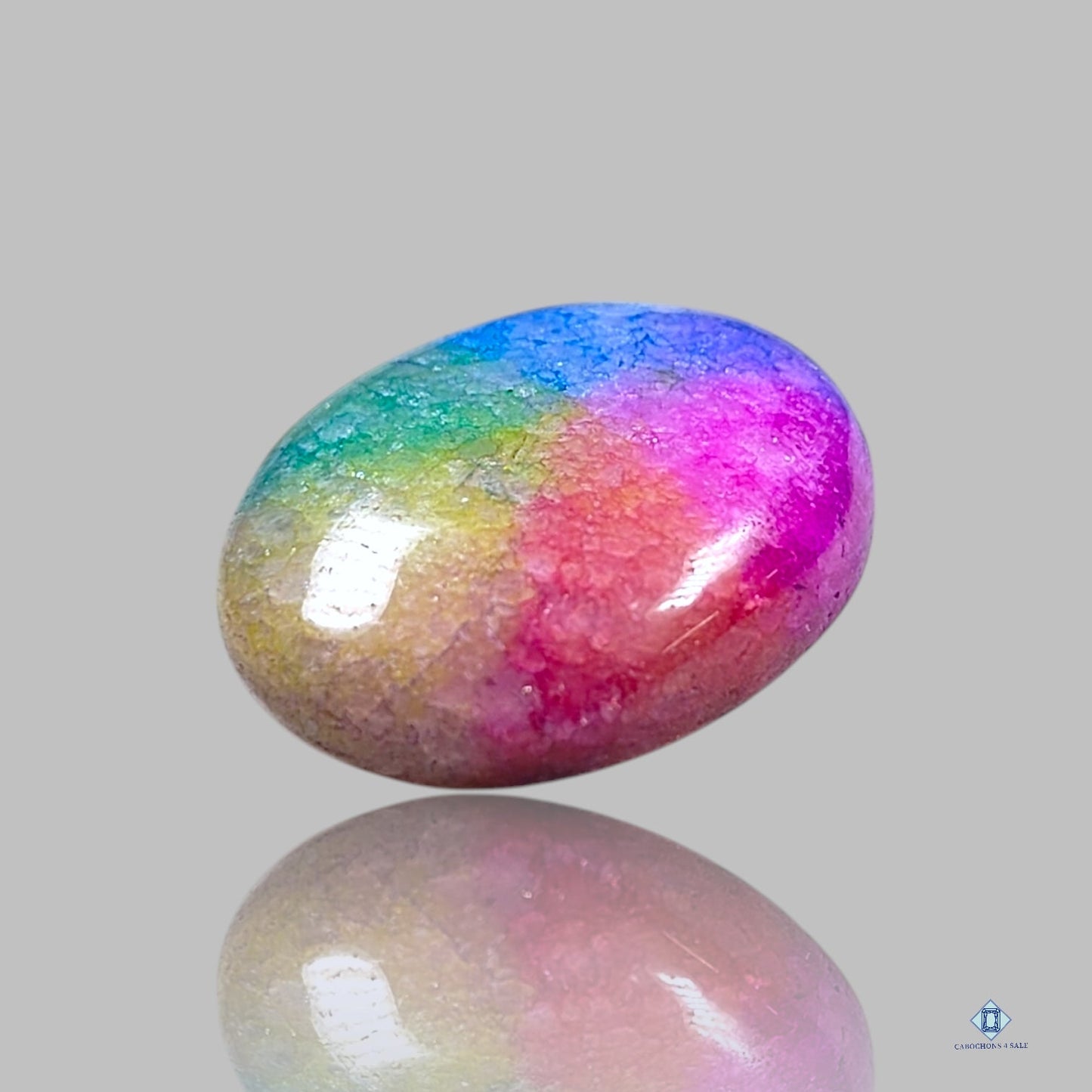 Rainbow Solar Quartz Oval Cabochons(Manmade)