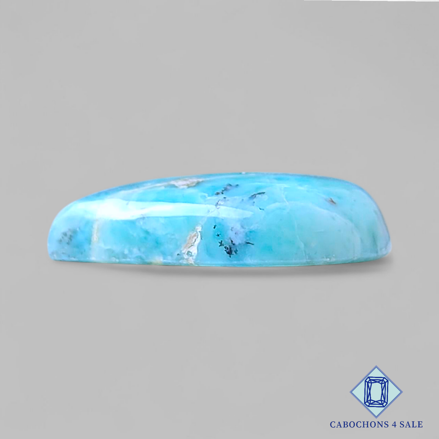 Cabujones de pera de larimar rojo de 22 x 17 x 5 mm