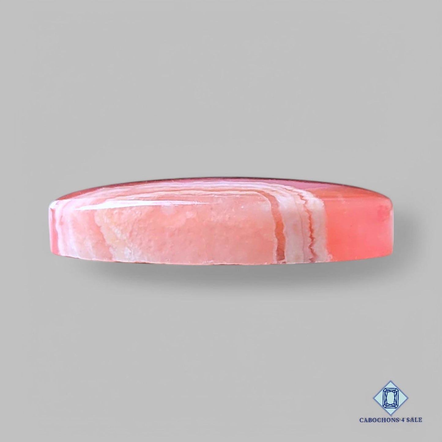 Cabujones ovalados de piedra preciosa de rodocrosita natural de 24 x 16 x 5 mm de Argentina, disponibles para la venta.