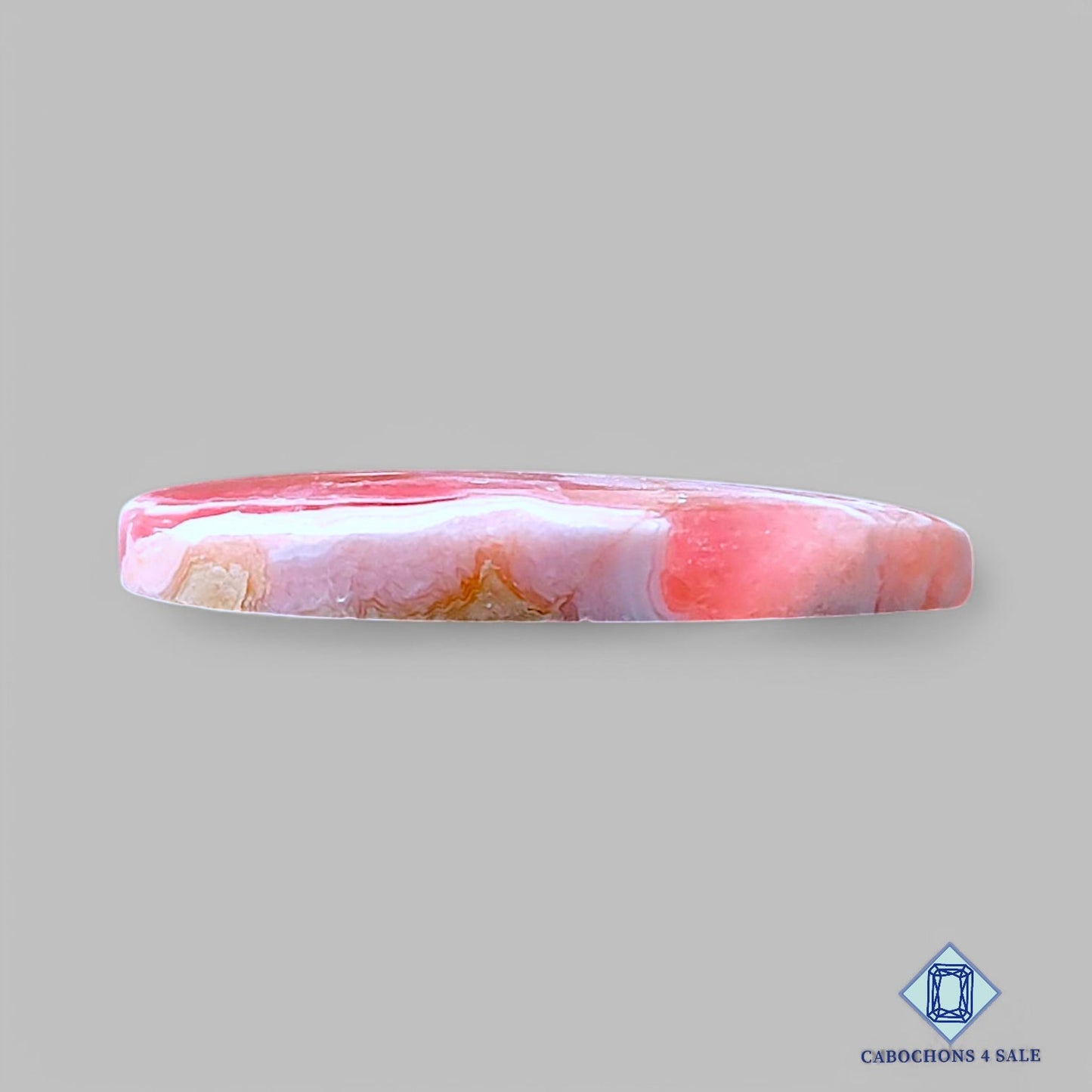 Natural Rhodochrosite Gemstone Pear Cabochons 32*15*4mm from Argentina available for sale