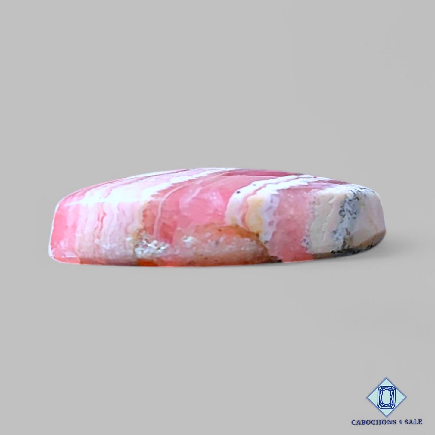 Cabujones triangulares de piedra preciosa de rodocrosita natural de 21 x 15 x 5 mm de Argentina, disponibles para la venta.