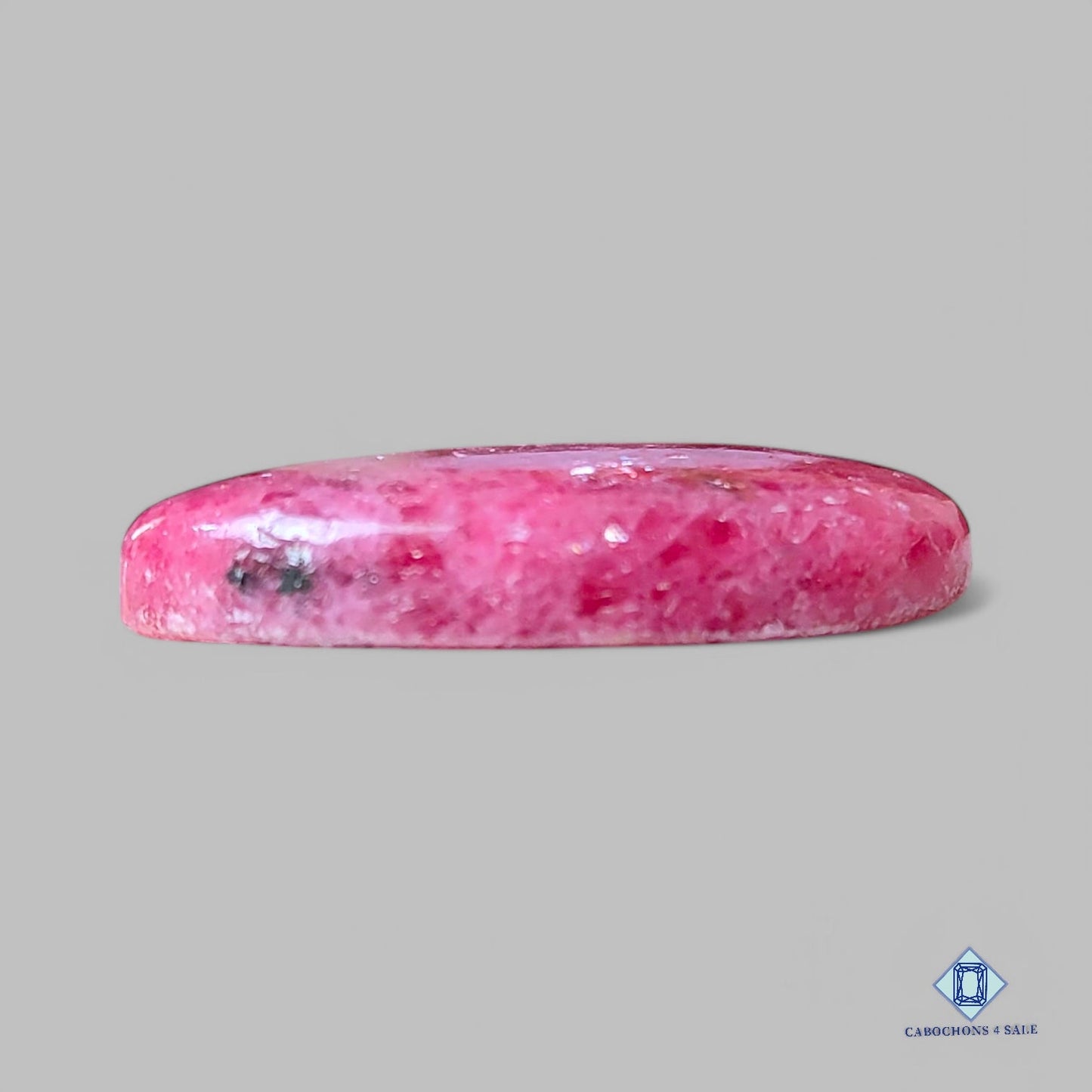 Cabujones de rodonita ovalados auténticos a la venta, 31 x 19 x 6 mm.