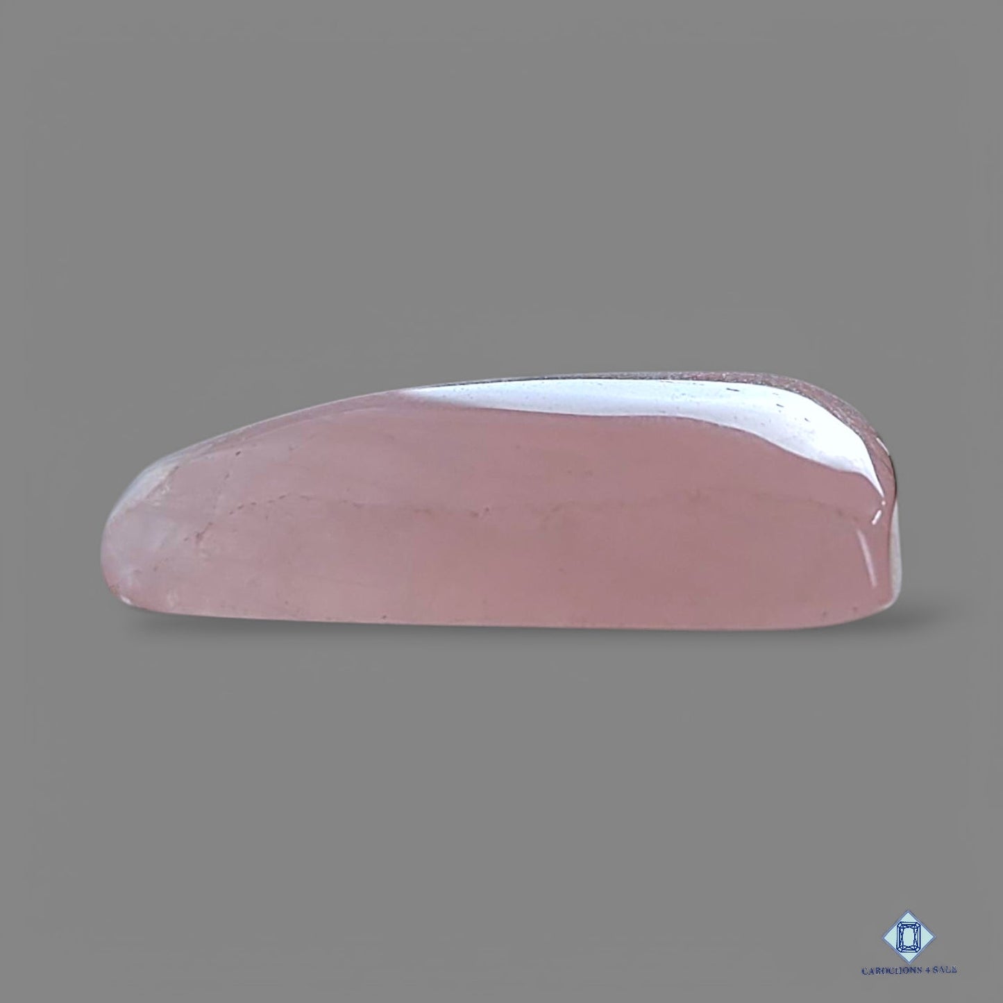 Certified Rose Quartz Triangle Gemstone Cabochons for sale Triangle 25*18*7mm