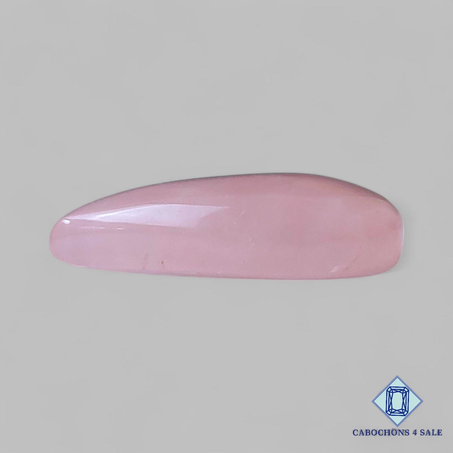Natural Rose Quartz Gemstone Pear Cabochons 38*23*9mm from Brazil available for sale