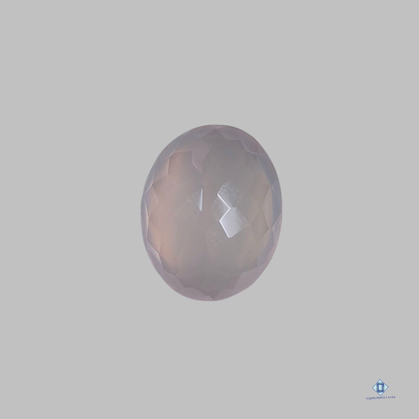 Cuarzo rosa ovalado en todos los cortes