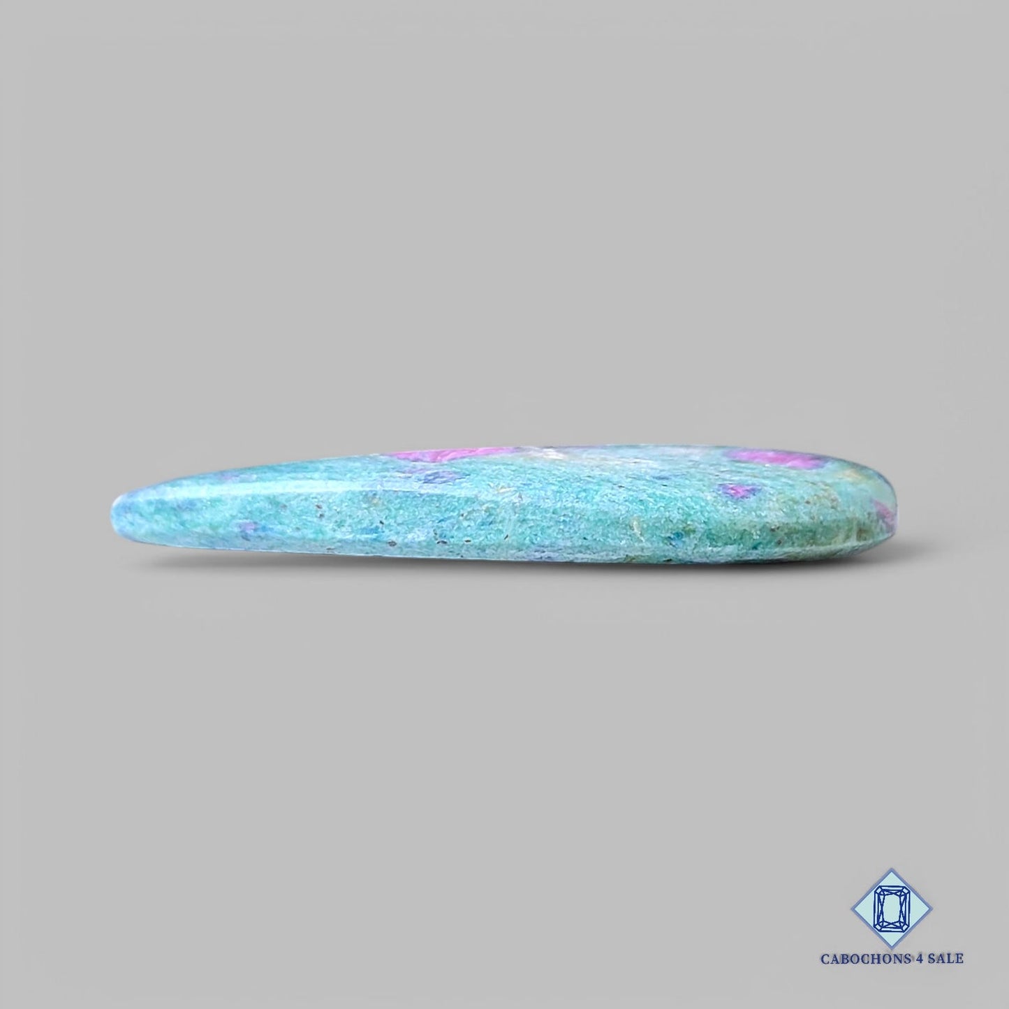 Natural Ruby Fuchsite Gemstone Pear Cabochons 37*22*5mm from Tanzania available for sale