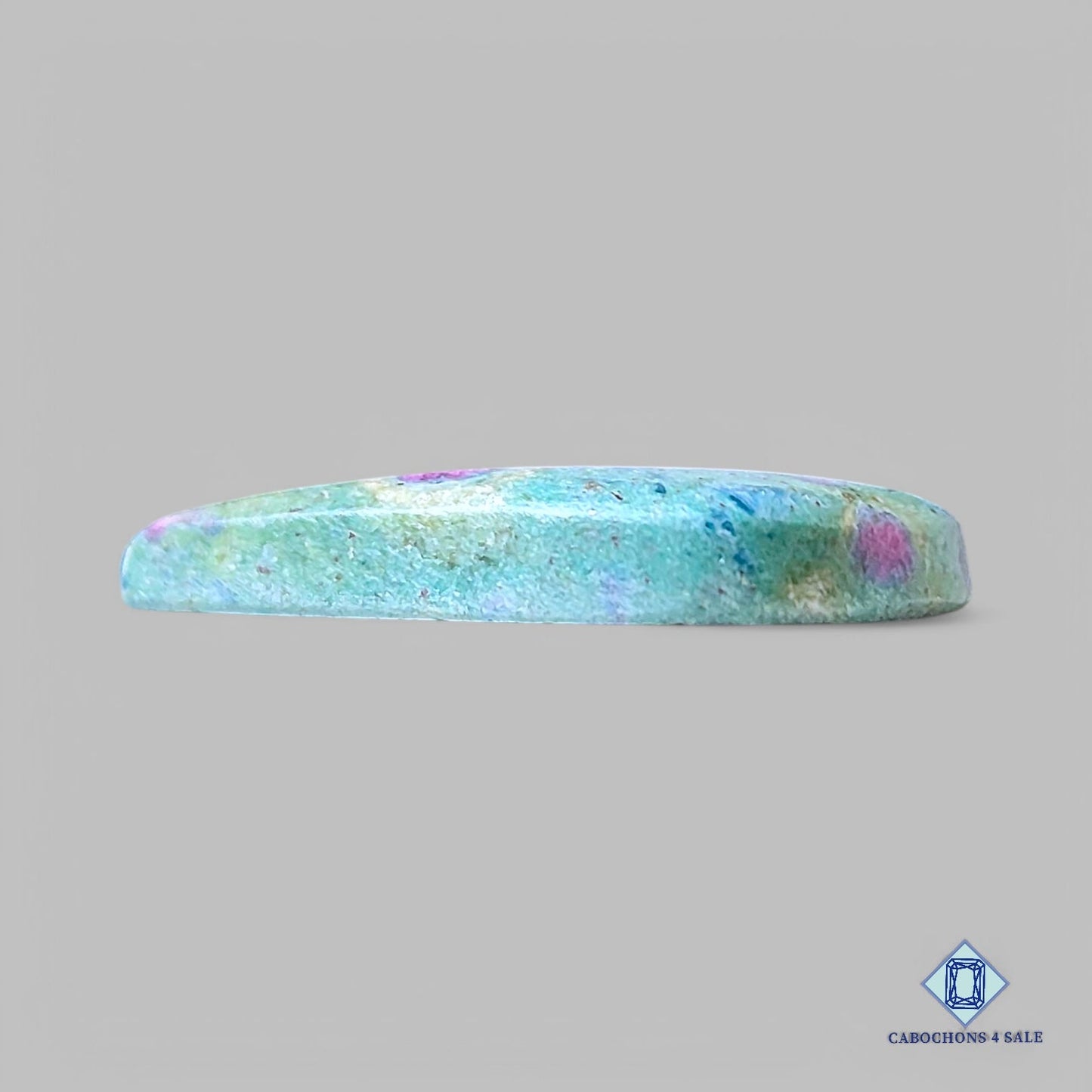 Natural Ruby Fuchsite Gemstone Pear Cabochons 32*23*5mm from Tanzania available for sale