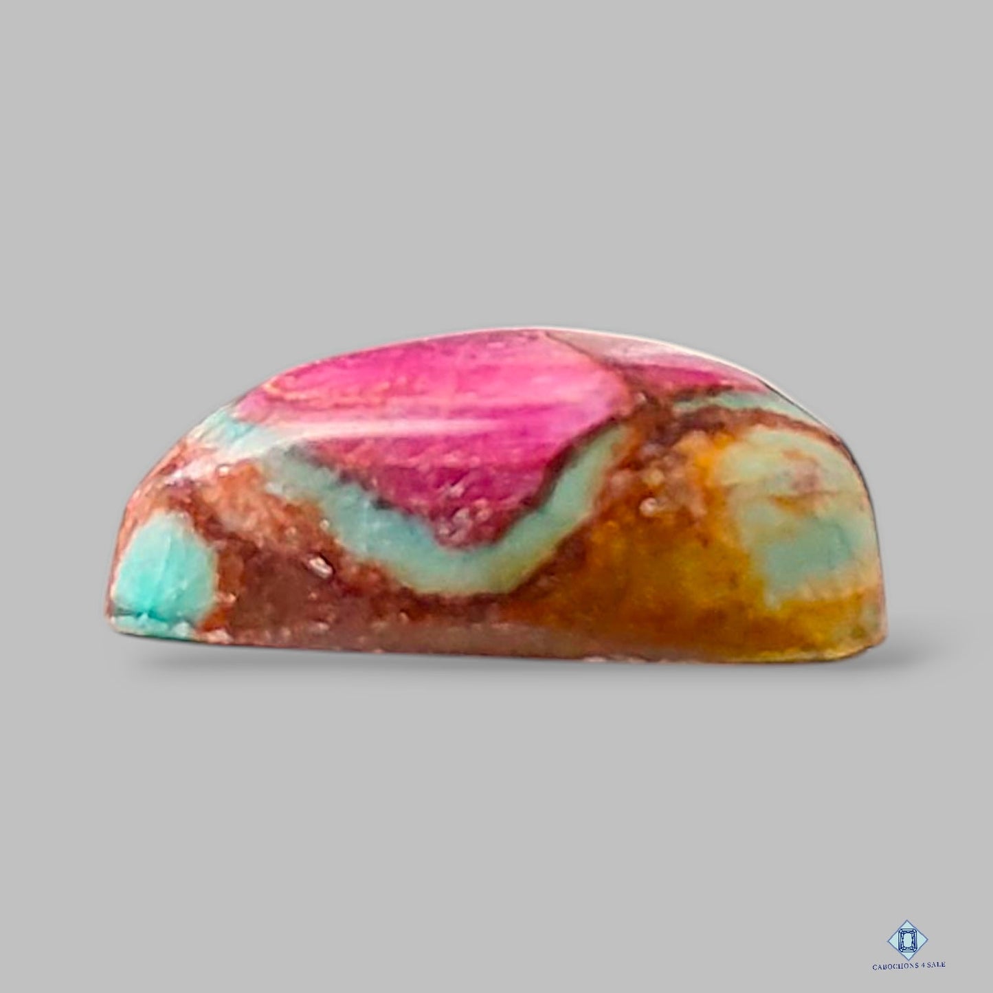 Natural Ruby Fuchsite Gemstone Pear Cabochons 16*14*5mm from India available for sale