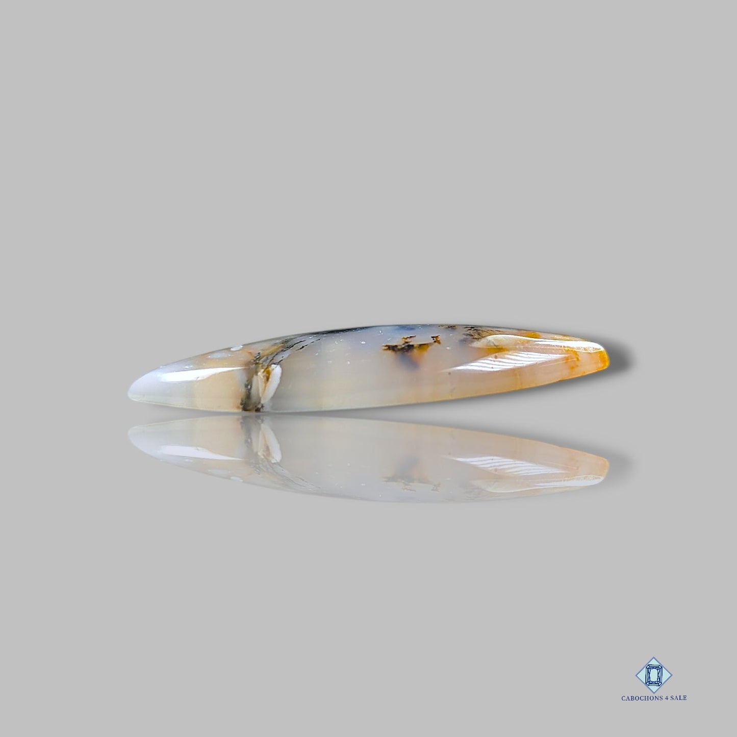 Cabujones marquesina de ágata dendrítica rusa