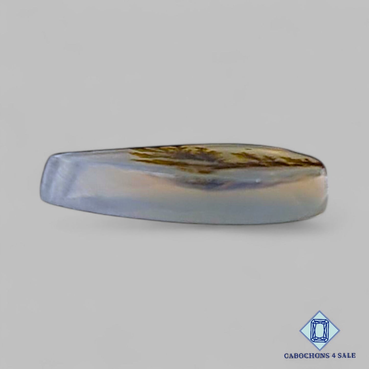 Natural Scenic Agate Gemstone Pear Cabochons 11*7*2mm from Brazil available for sale