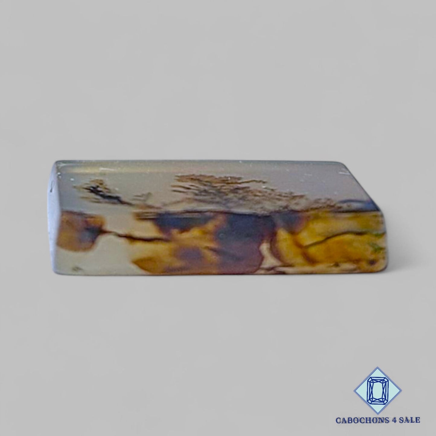 Natural Scenic Agate Gemstone Fancy Cabochons 13*12*2mm from Brazil available for sale