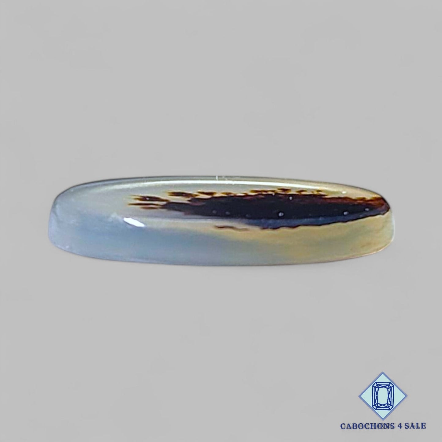 Natural Scenic Agate Gemstone Oval Cabochons 15*12*2mm from Brazil available for sale