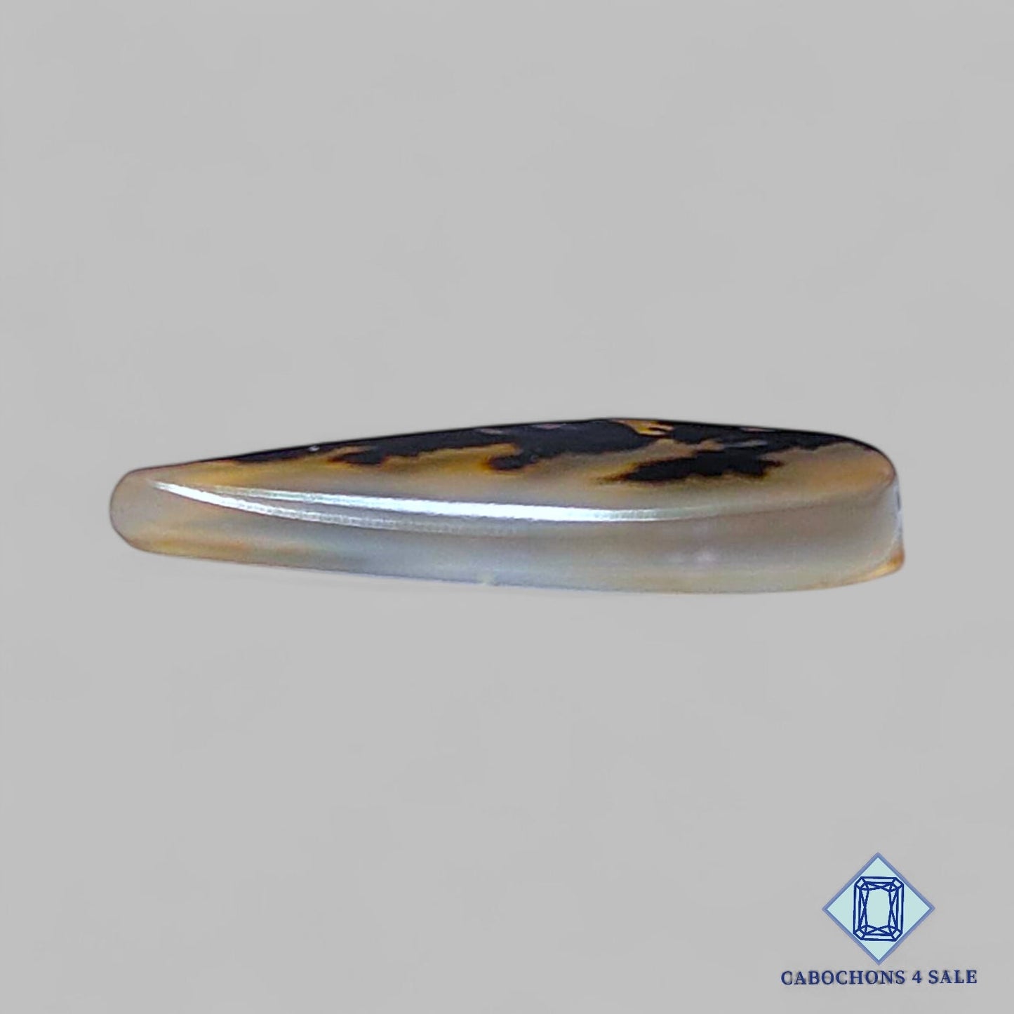 Natural Scenic Agate Gemstone Pear Cabochons 18*11*2mm from Brazil available for sale