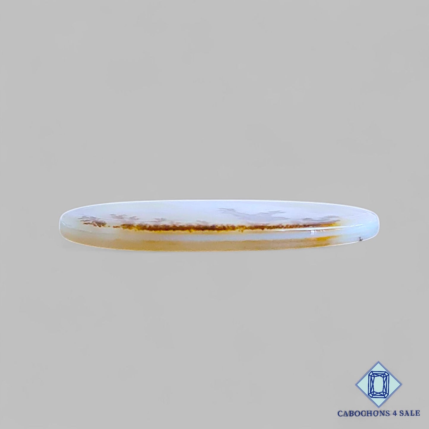 Natural Scenic Agate Gemstone Oval Cabochons 29*17*2mm From Brazil available for sale