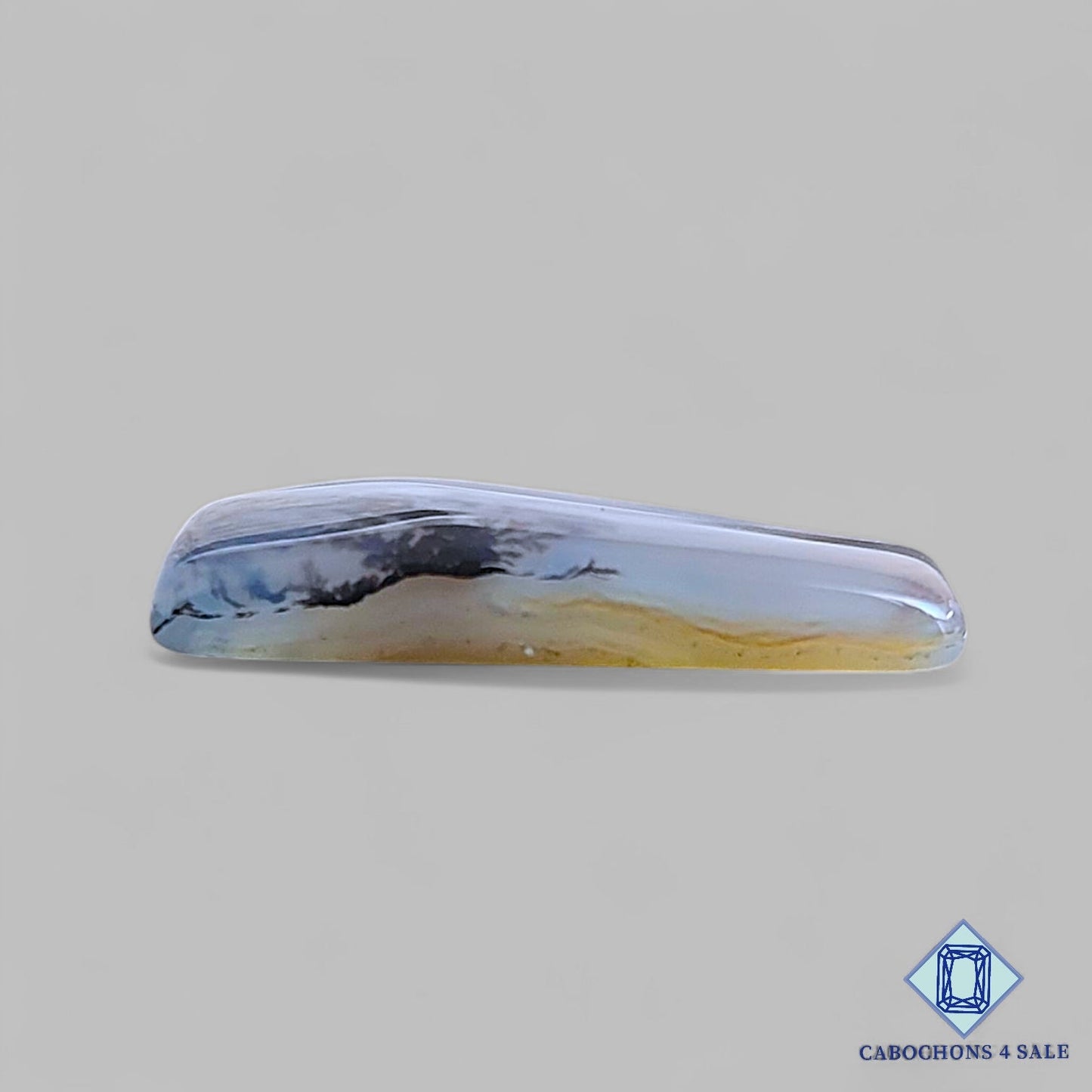 Natural Scenic Agate Gemstone Rectangle Cabochons 26*18*5mm From Brazil available for sale
