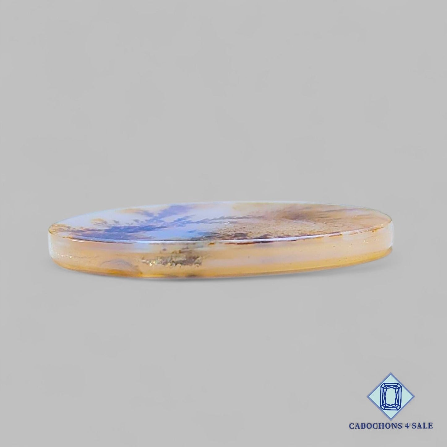 Natural Scenic Agate Gemstone Oval Cabochons 29*20*2mm from Brazil available for sale