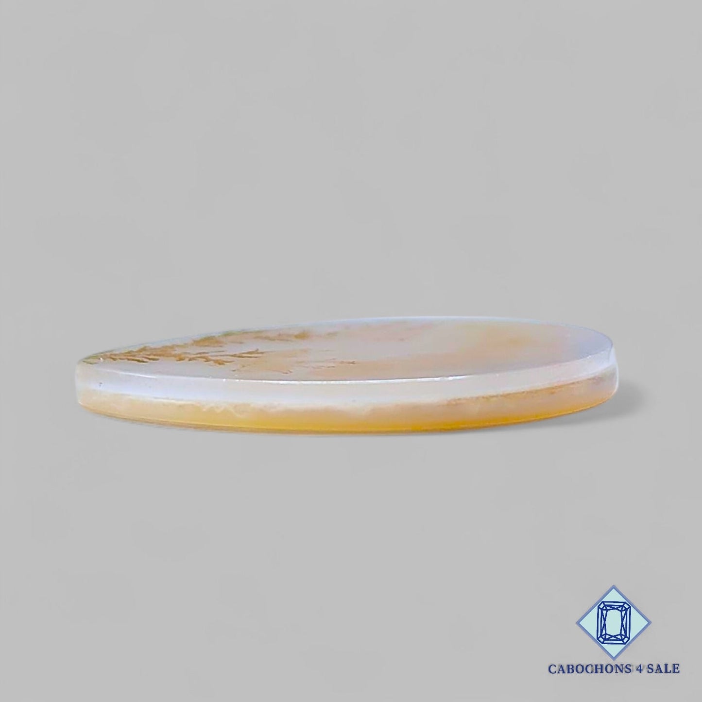 Natural Scenic Agate Gemstone Pear Cabochons 27*22*2mm from Brazil available for sale