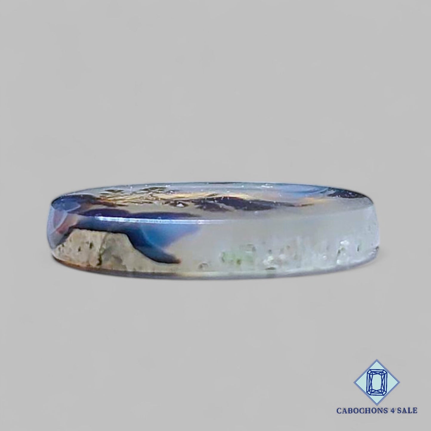 Natural Scenic Agate Gemstone Oval Cabochons 16*12*2mm from Brazil available for sale