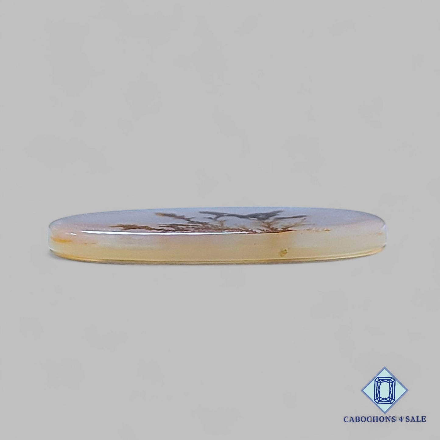 Natural Scenic Agate Gemstone Oval Cabochons 25*12*2mm from Brazil available for sale