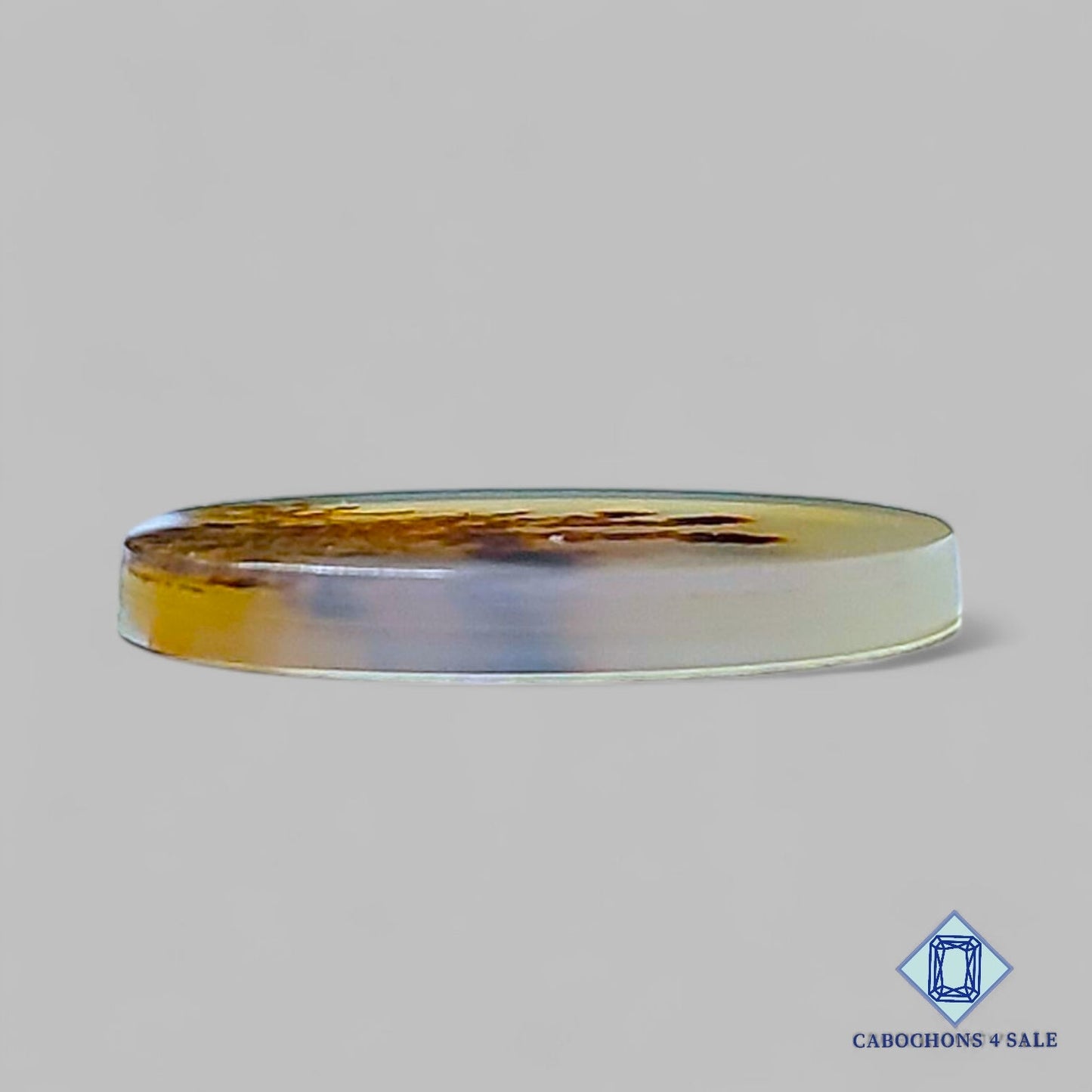 Natural Scenic Agate Gemstone Oval Cabochons 19*16*2mm from Brazil available for sale