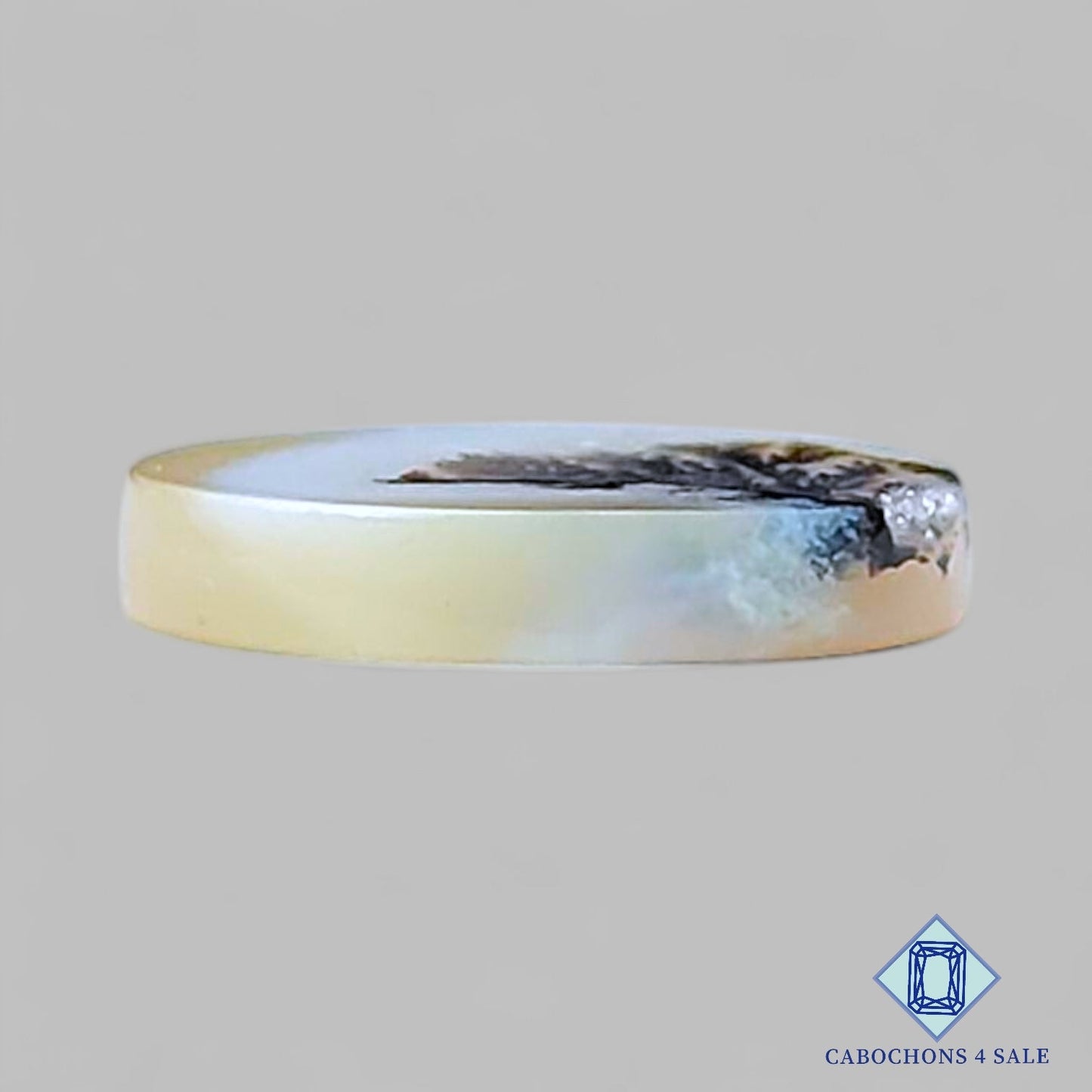 Natural Scenic Agate Gemstone Oval Cabochons 13*10*2mm from Brazil available for sale