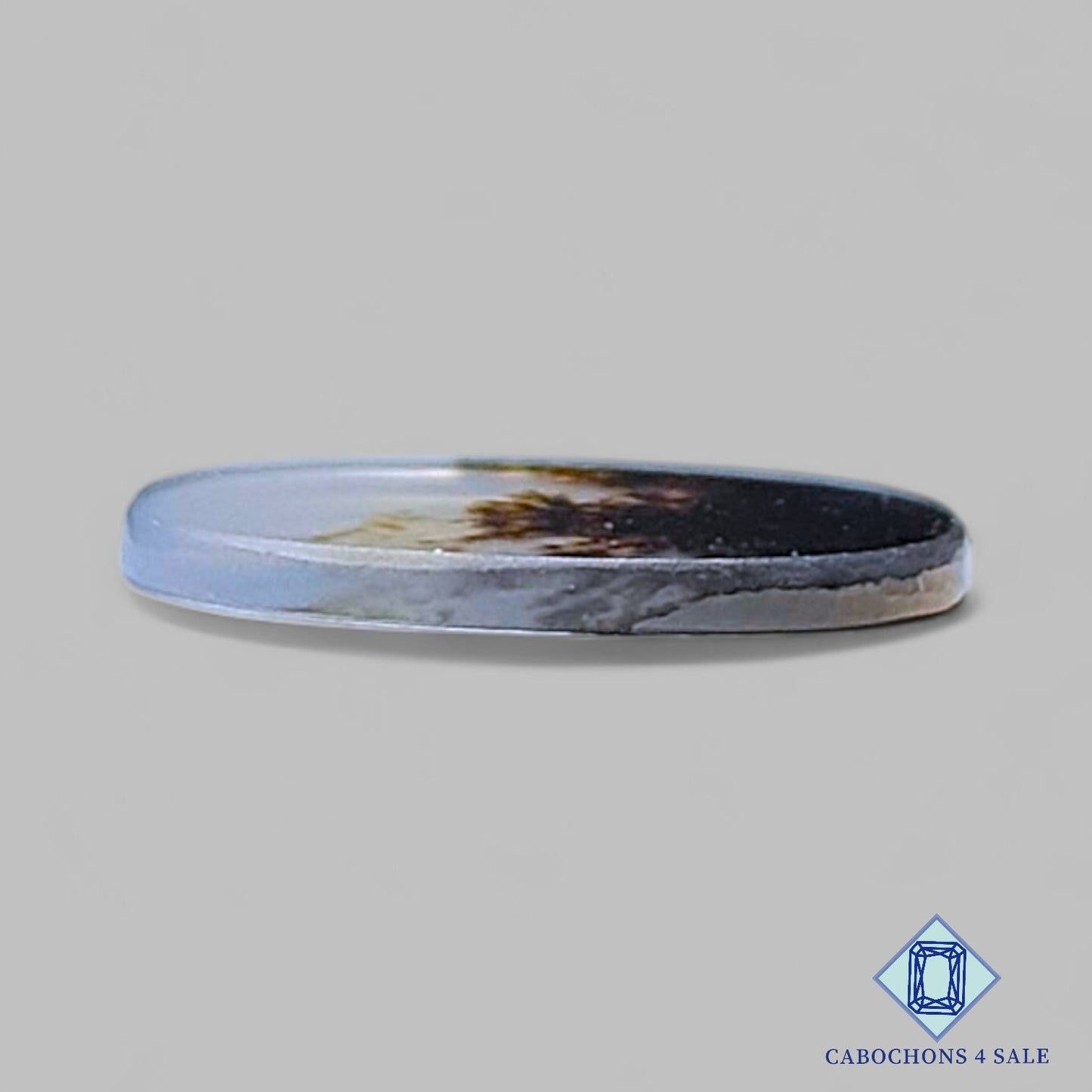 Natural Scenic Agate Gemstone Oval Cabochons 13*9*1mm from Brazil available for sale