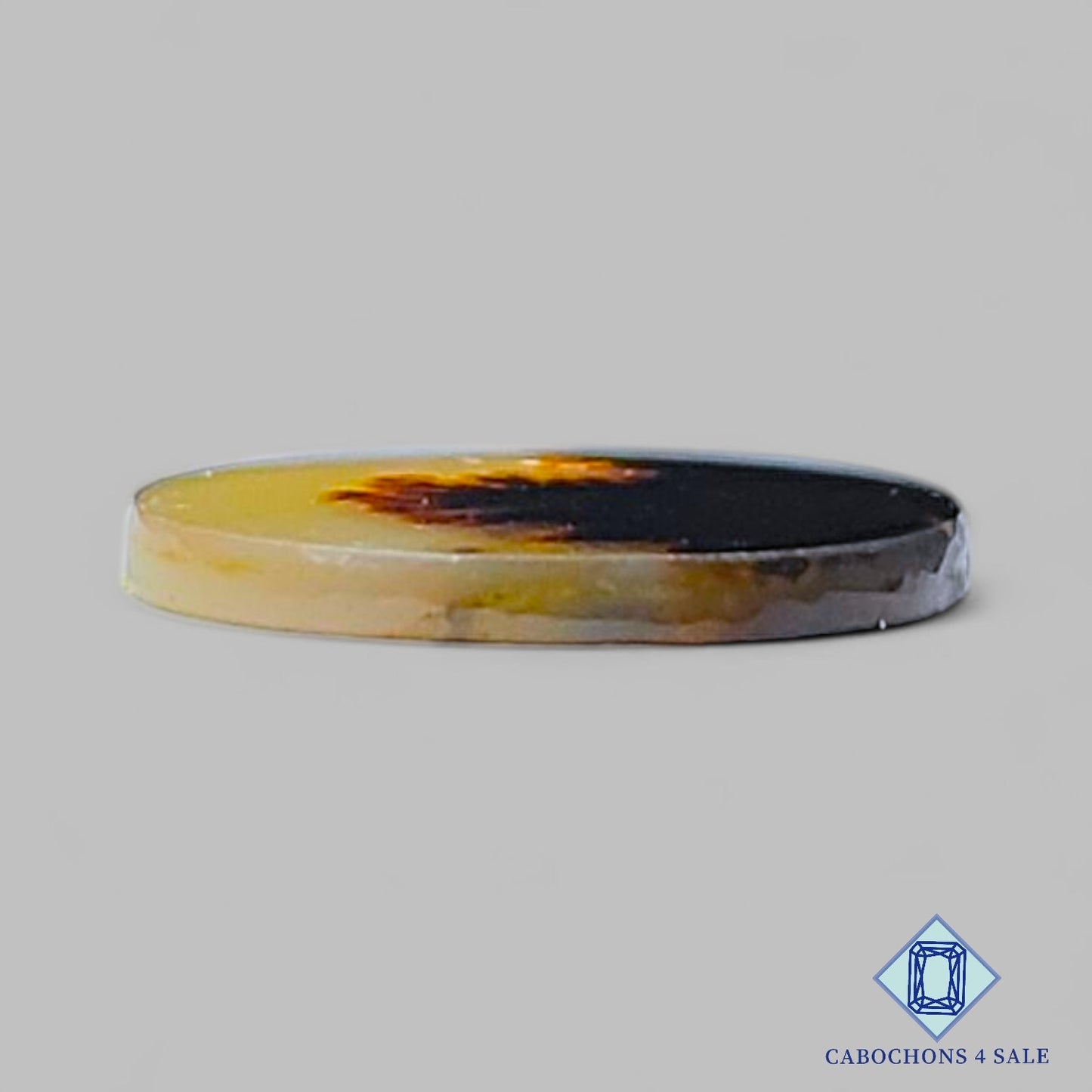 Natural Scenic Agate Gemstone Oval Cabochons 11*10*1mm from Brazil available for sale