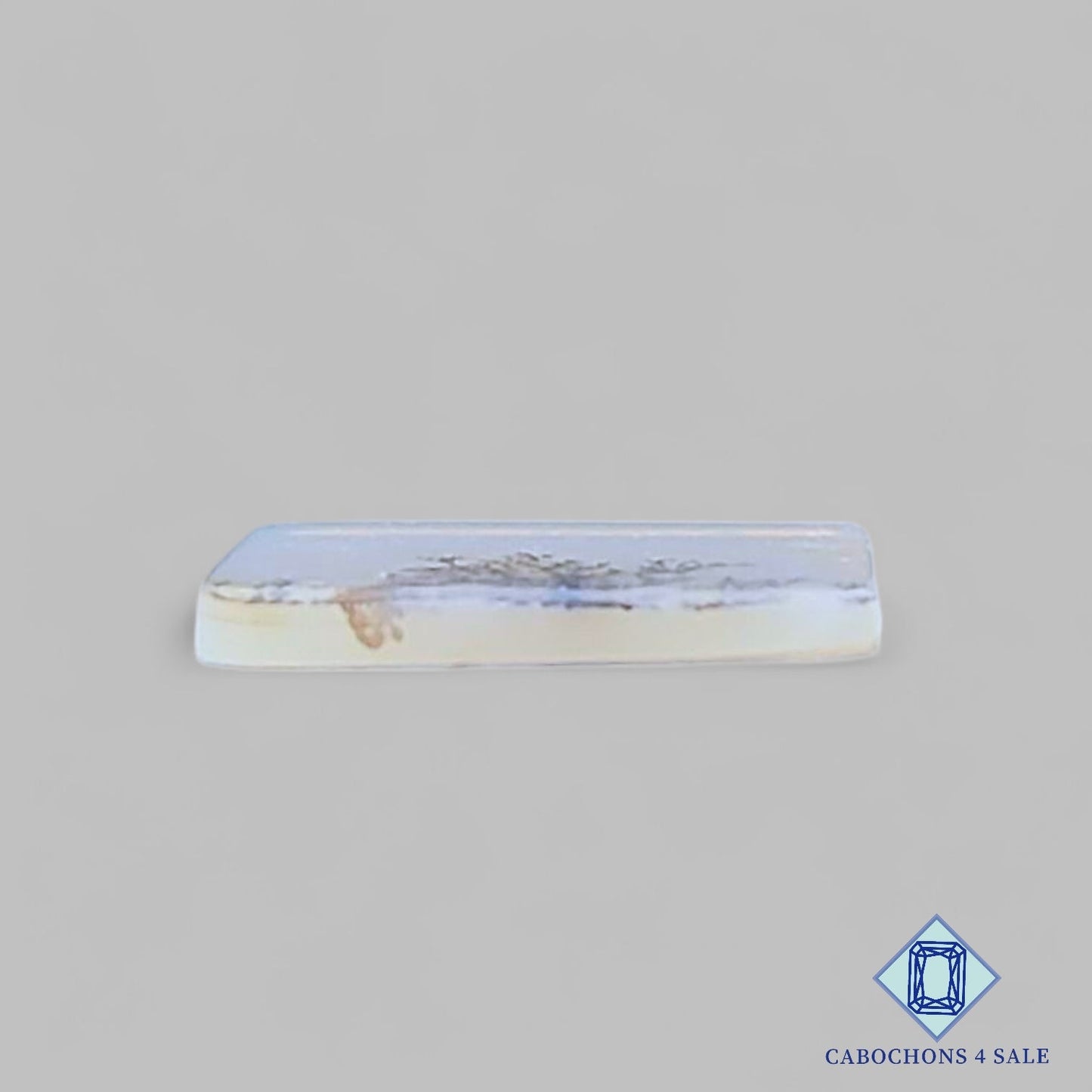 Natural Scenic Agate Gemstone Rectangle Cabochons 11*9mm from Brazil available for sale