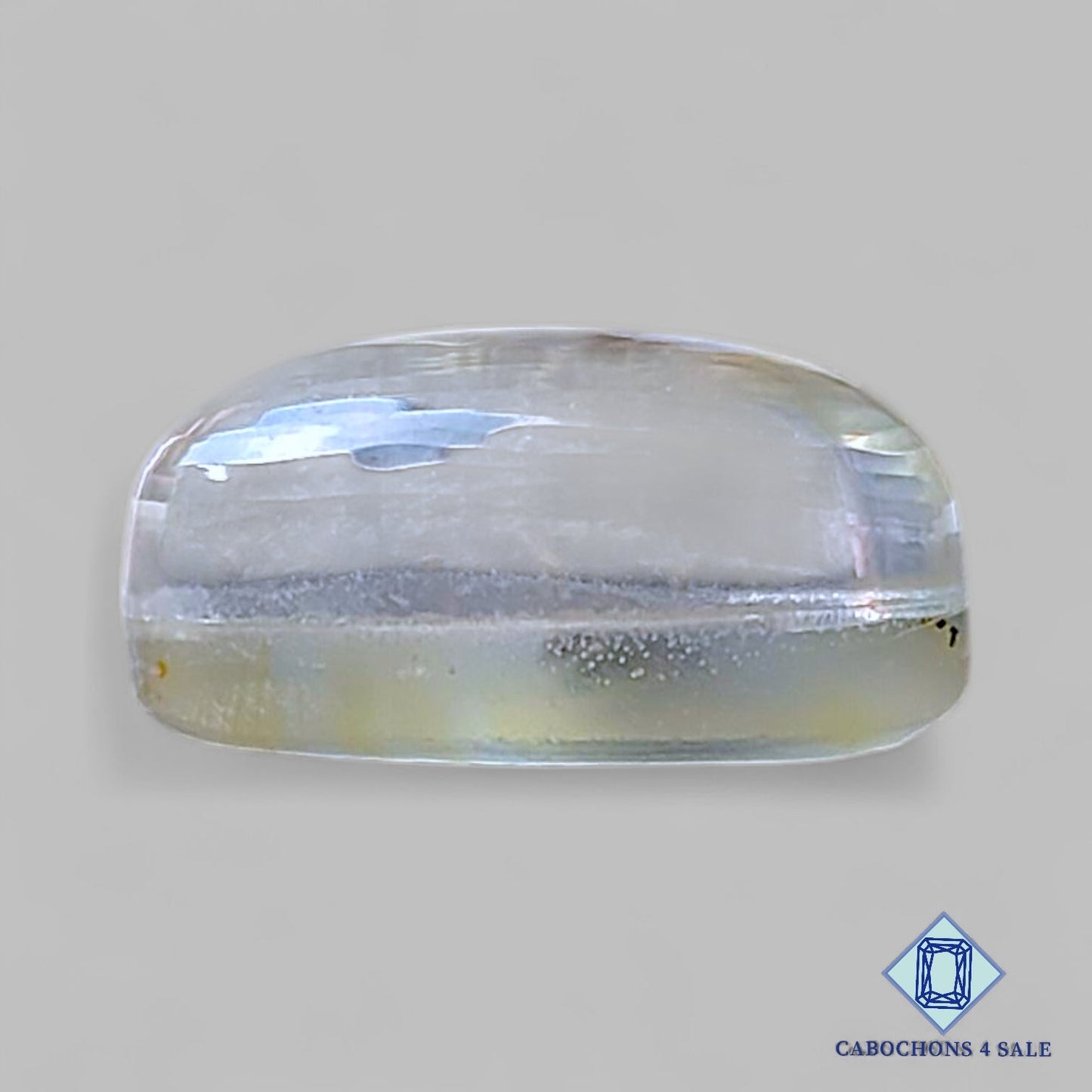 Scenic Agate + Crystal Quartz Doublet Gemstone Oval Doublets 17*10*8mm available for sale