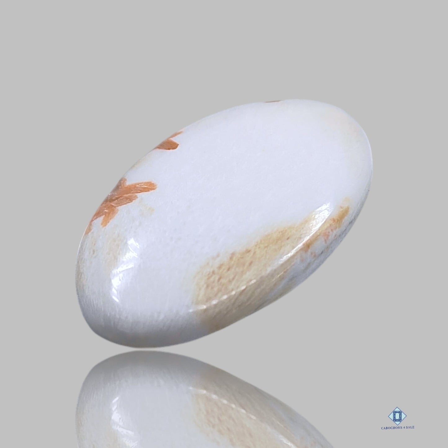 Cabujones ovalados de escolecita rosa