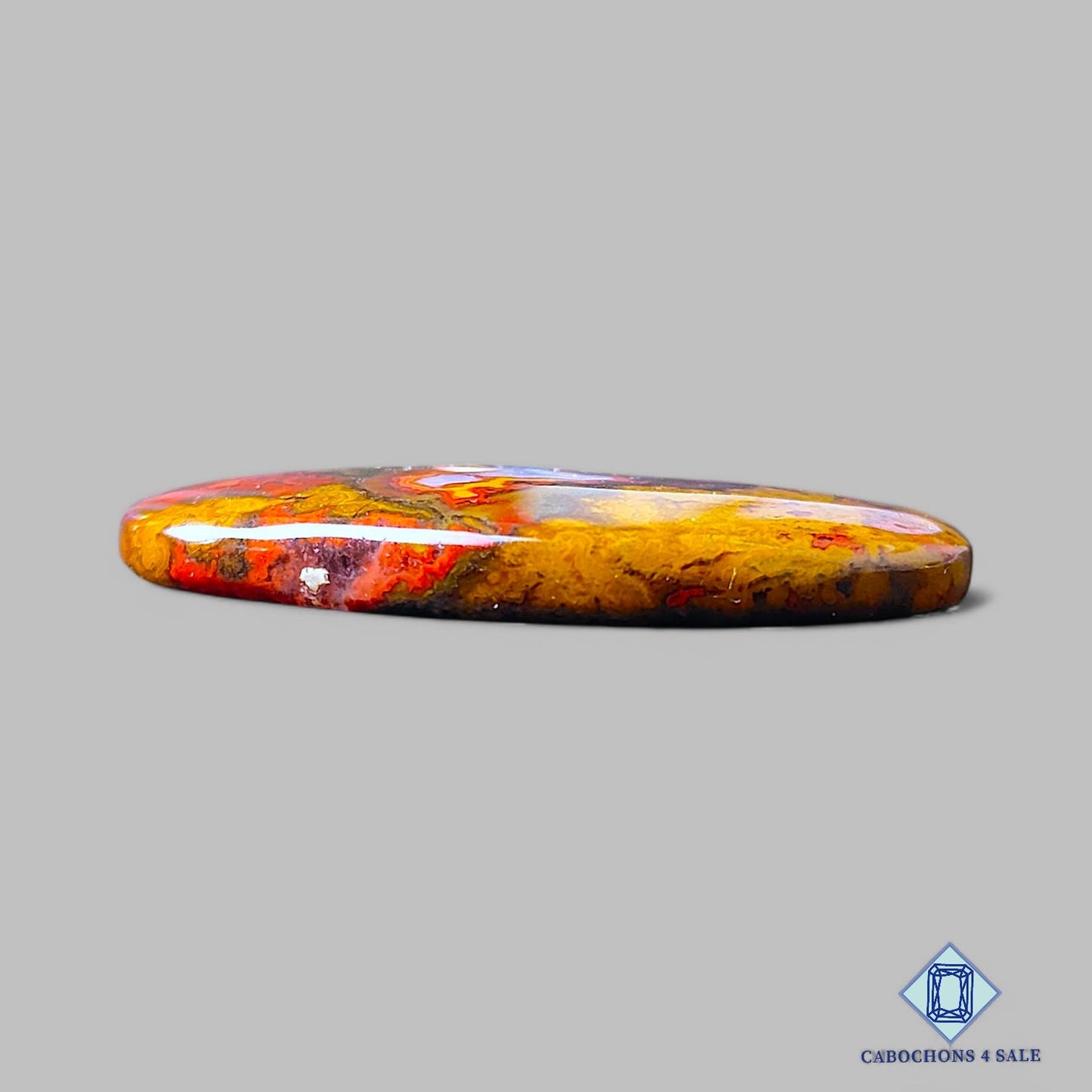 Cabujones ovalados de ágata de costura natural de 40 x 24 x 5 mm, de Brasil, disponibles para la venta.