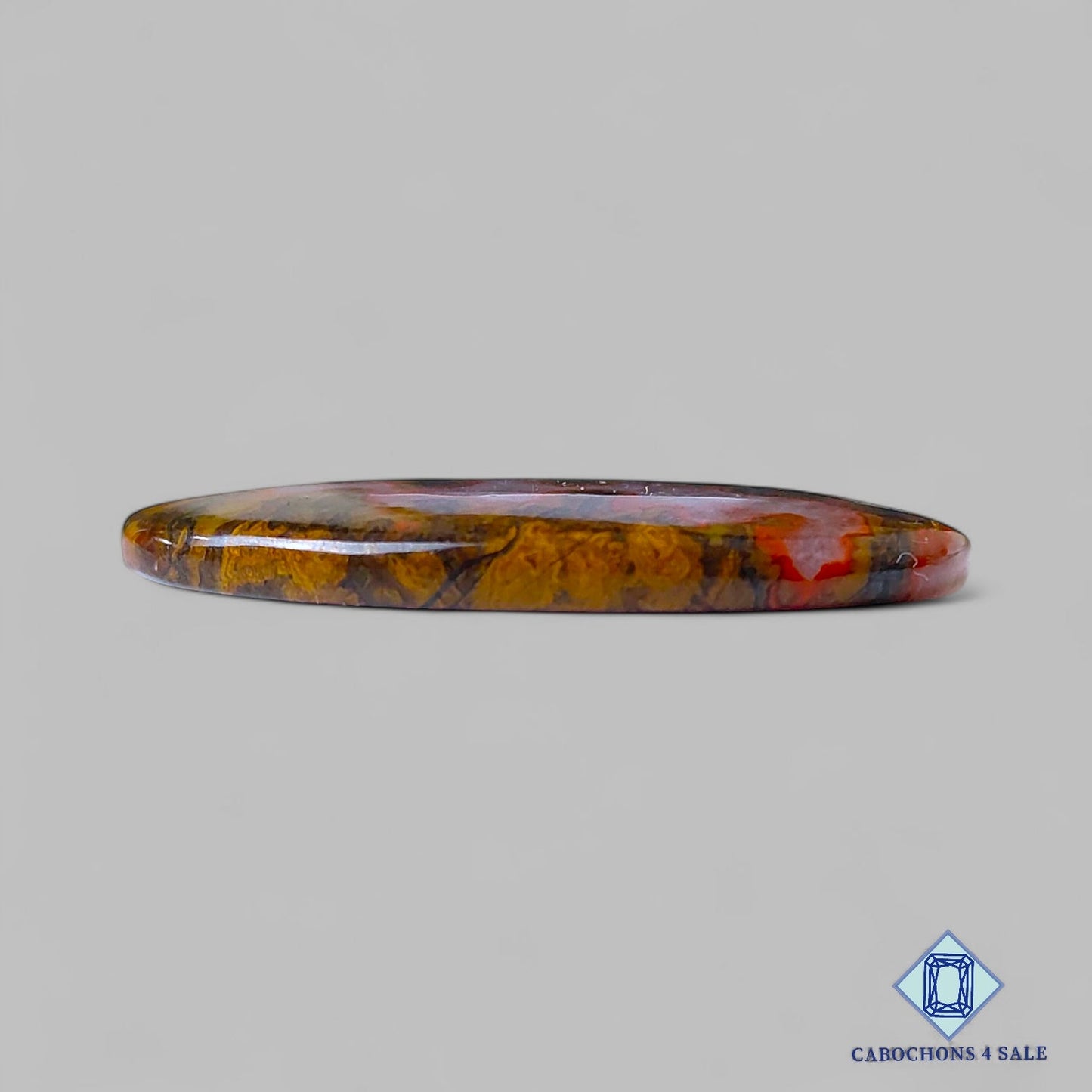 Natural Seam Agate Gemstone Oval Cabochons 43*24*4mm from Morocco available for sale