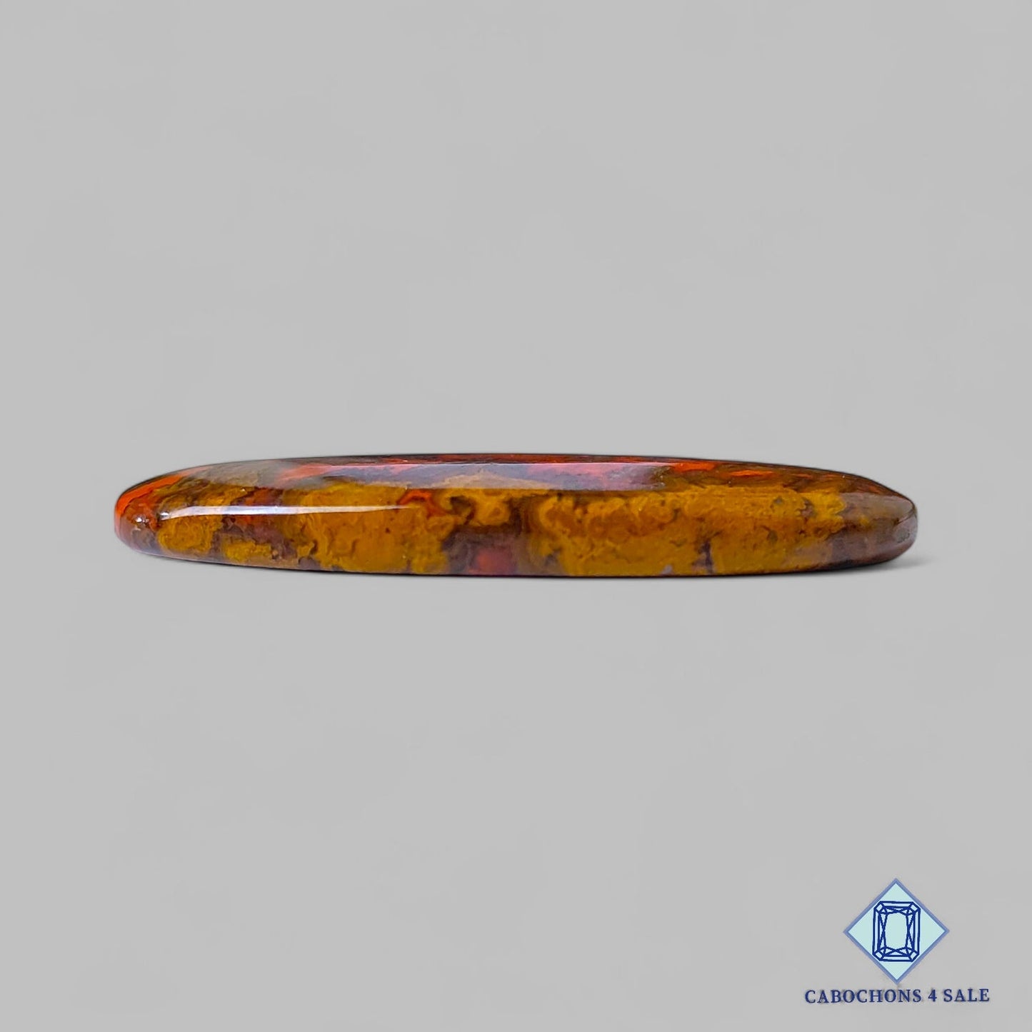 Natural Seam Agate Gemstone Oval Cabochons 43*20*5mm from Morocco available for sale