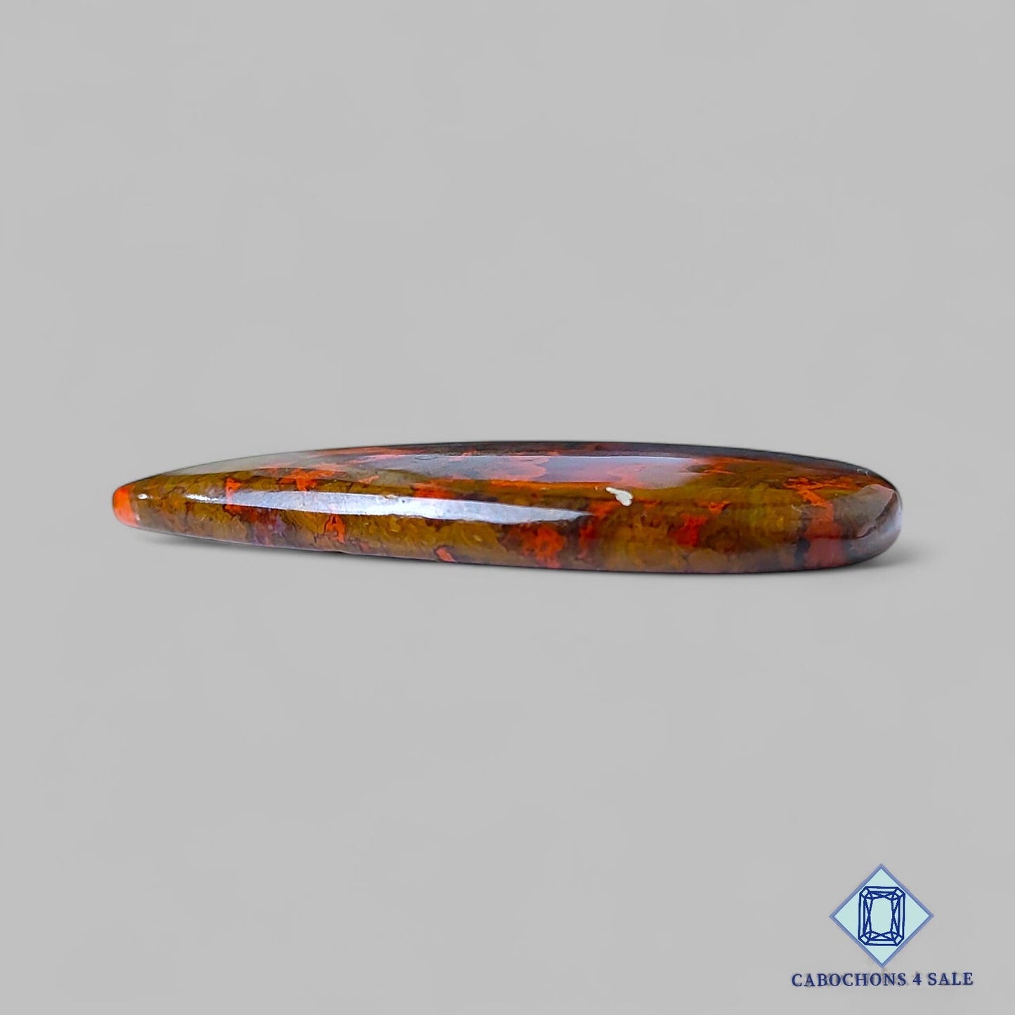 Natural Seam Agate Gemstone Pear Cabochons 50*32*5mm from Morocco available for sale