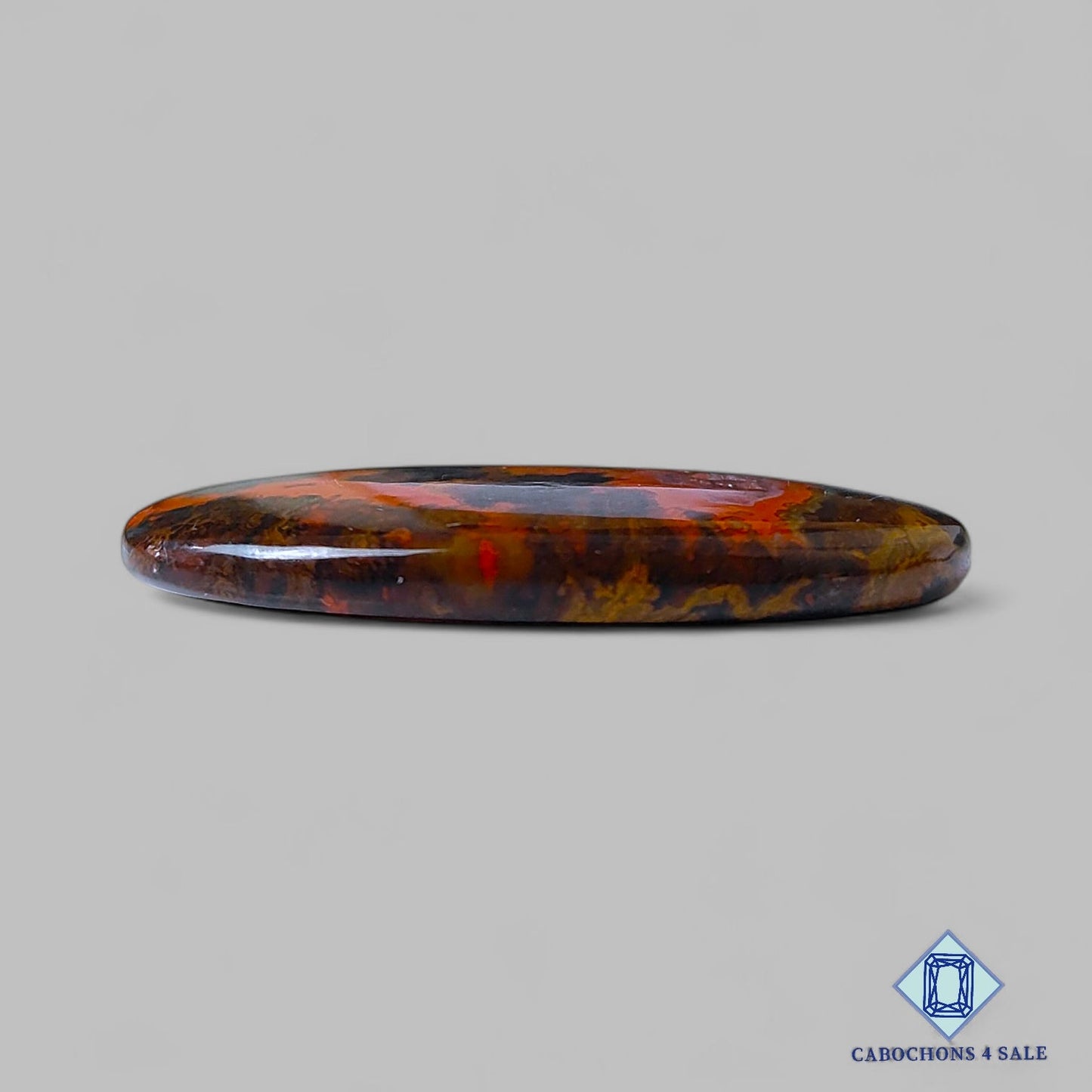 Natural Seam Agate Gemstone Oval Cabochons 40*26*5mm from Morocco available for sale