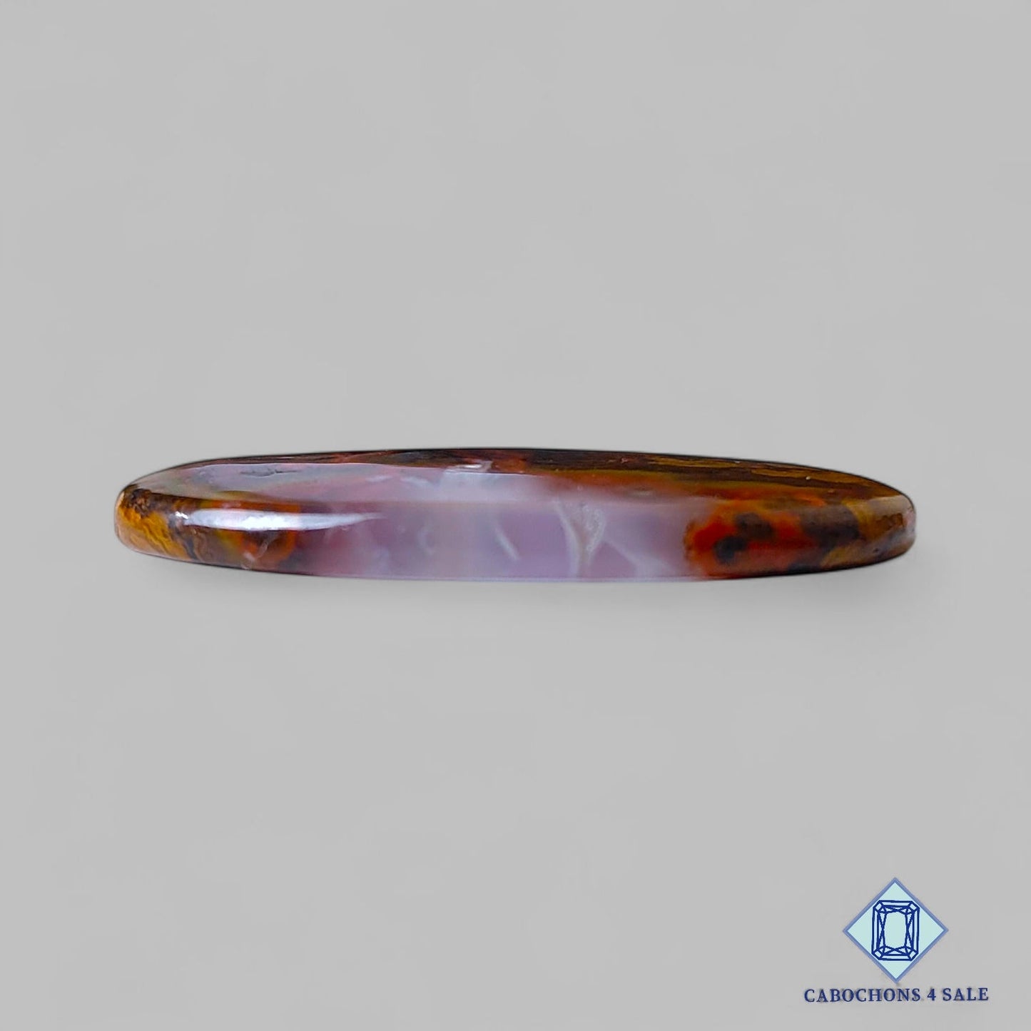 Cabujones ovalados de ágata natural de 36 x 20 x 3 mm, procedentes de Marruecos, disponibles para la venta.