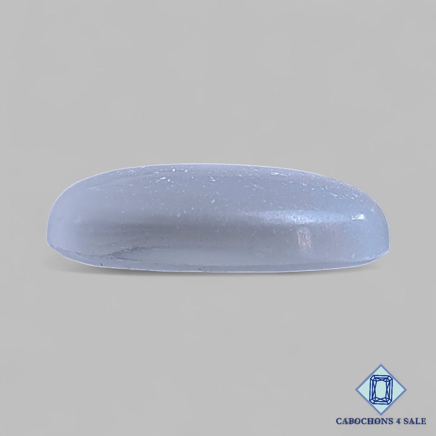 Cabujones ovalados de piedra preciosa de selenita natural de 32 x 21 x 8 mm, de México, disponibles para la venta.