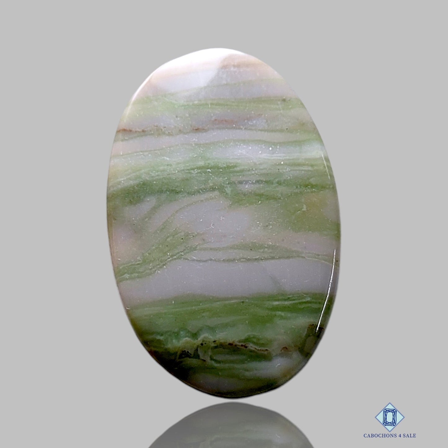 Cabujones ovalados de serpentina